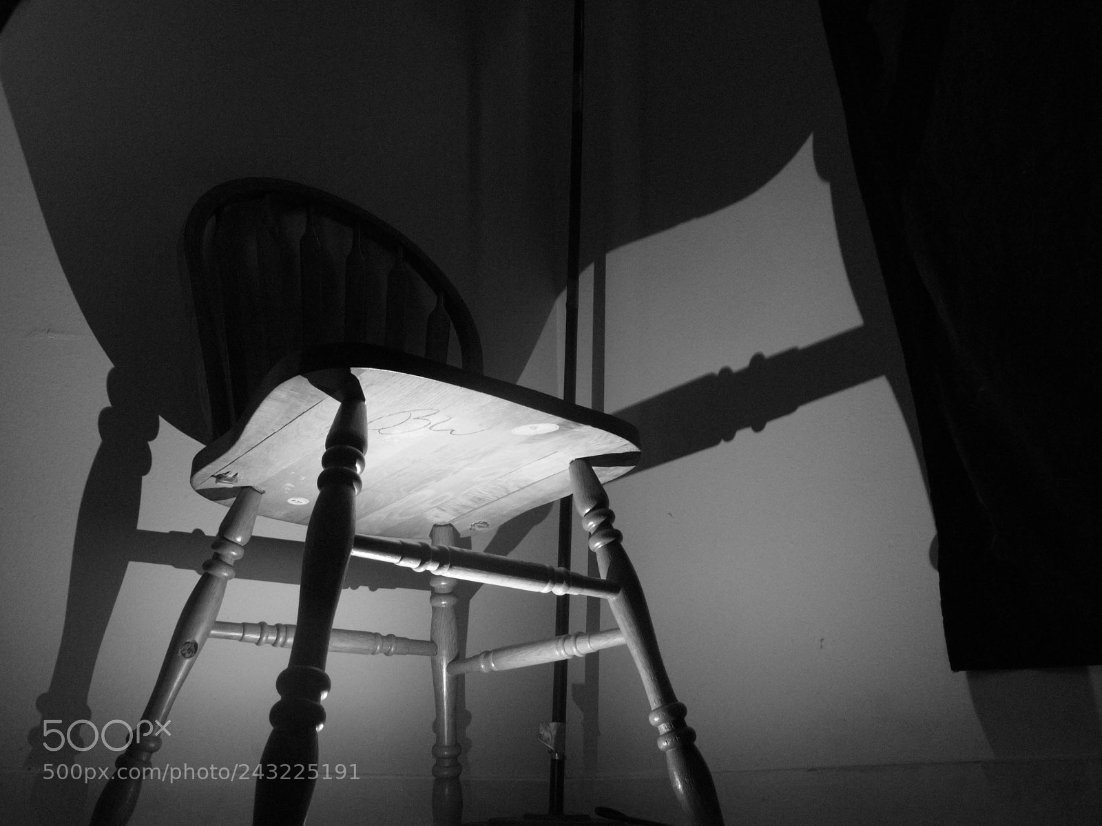 Canon PowerShot G12 sample photo. Wooden chair with shadows photography