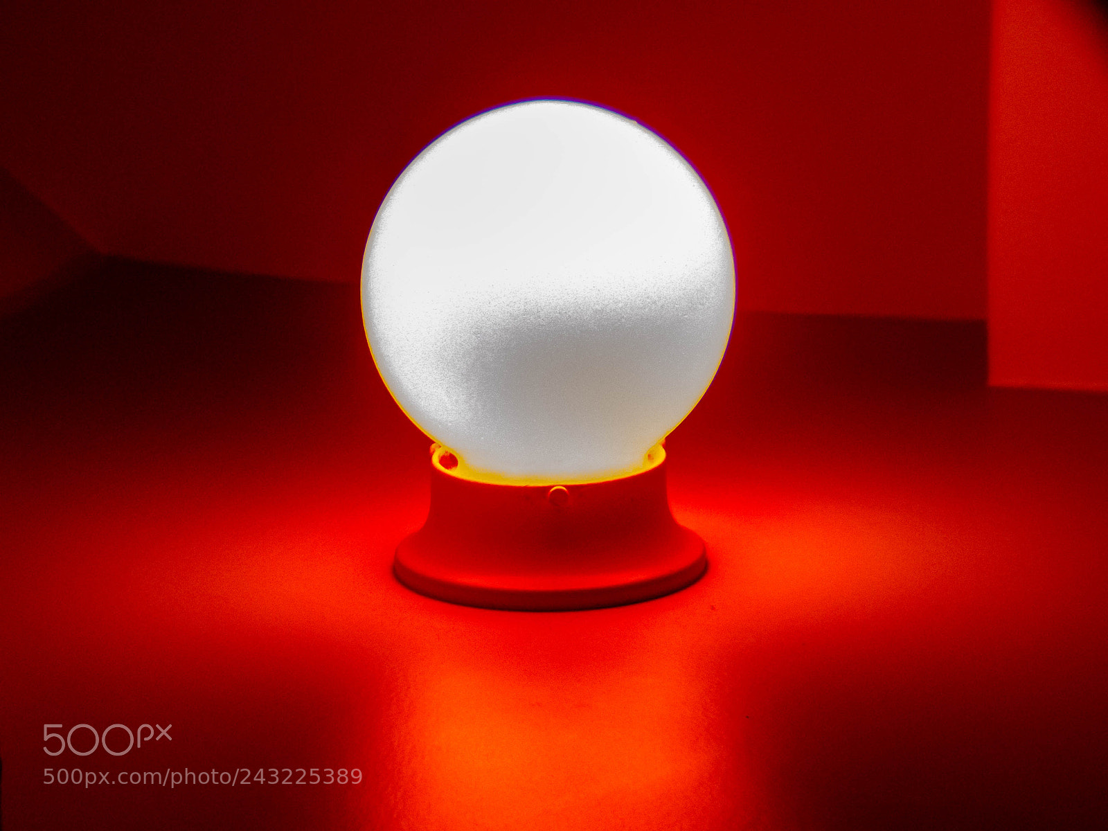 Canon PowerShot G12 sample photo. Ligh tfixture in red photography