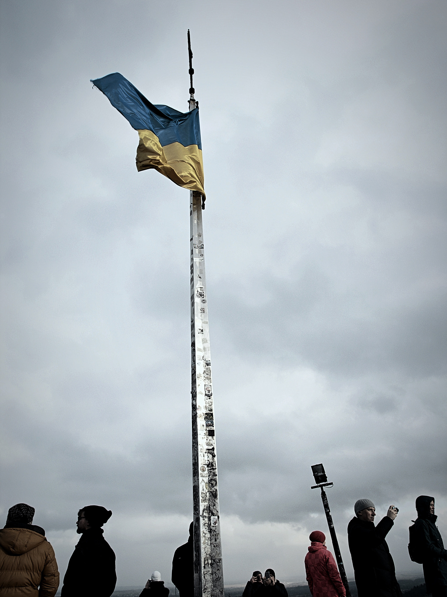 Olympus C8080WZ sample photo. Ukraine flag, lviv 🇺🇦 photography