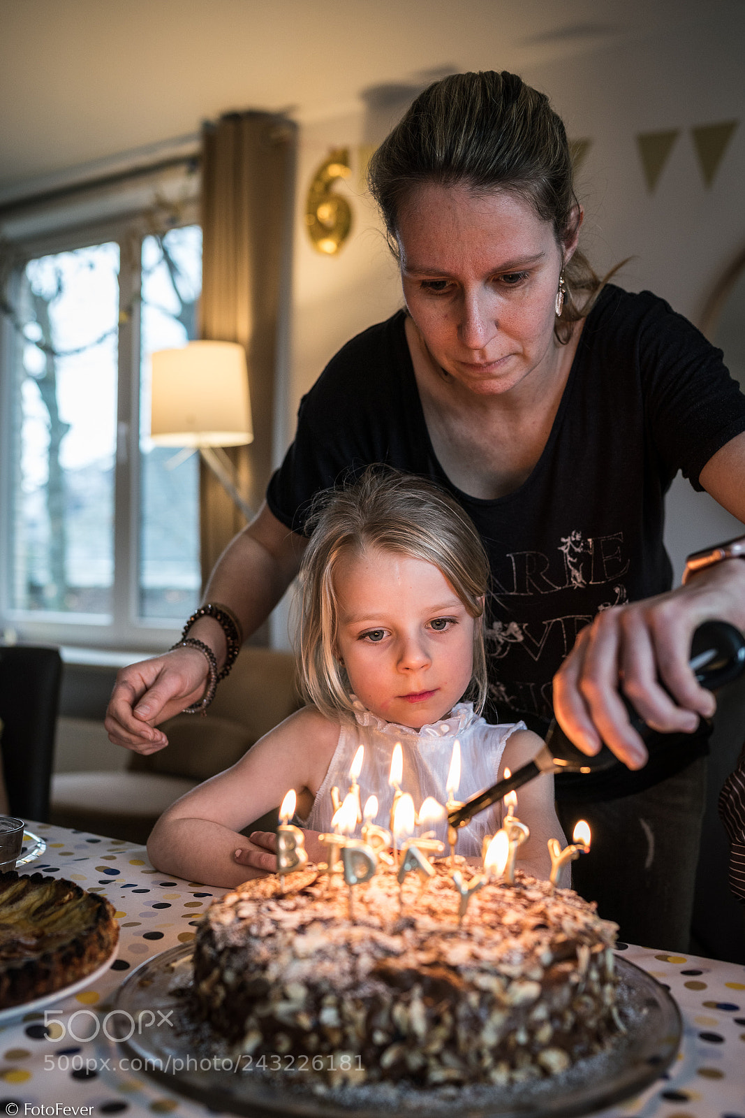 Sony a7R III sample photo. Candles on a cake photography