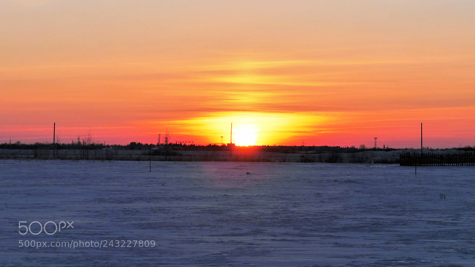 Panasonic Lumix DMC-G6 sample photo. Winter sunset photography