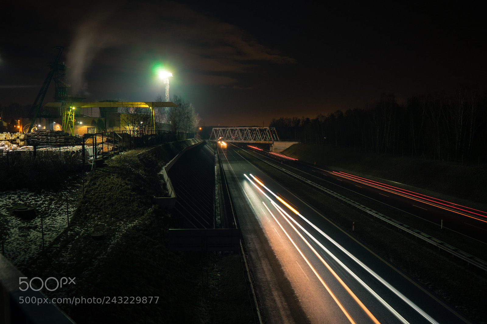 Sony a7 sample photo. Mys owice poland night photography