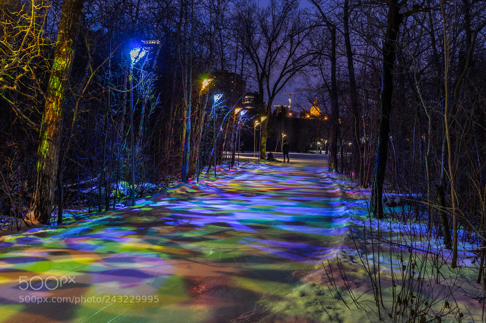 Pentax K-3 II sample photo. February at night photography