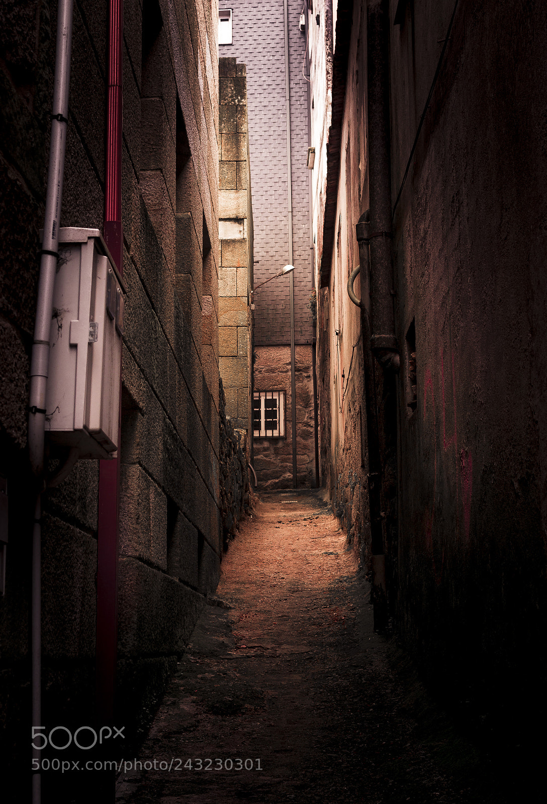 Nikon D3100 sample photo. Alley light photography