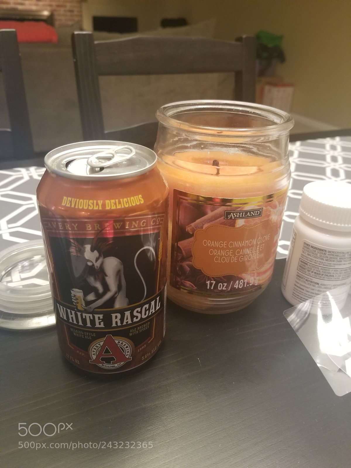 Samsung Galaxy S8 sample photo. Beer and candle photography