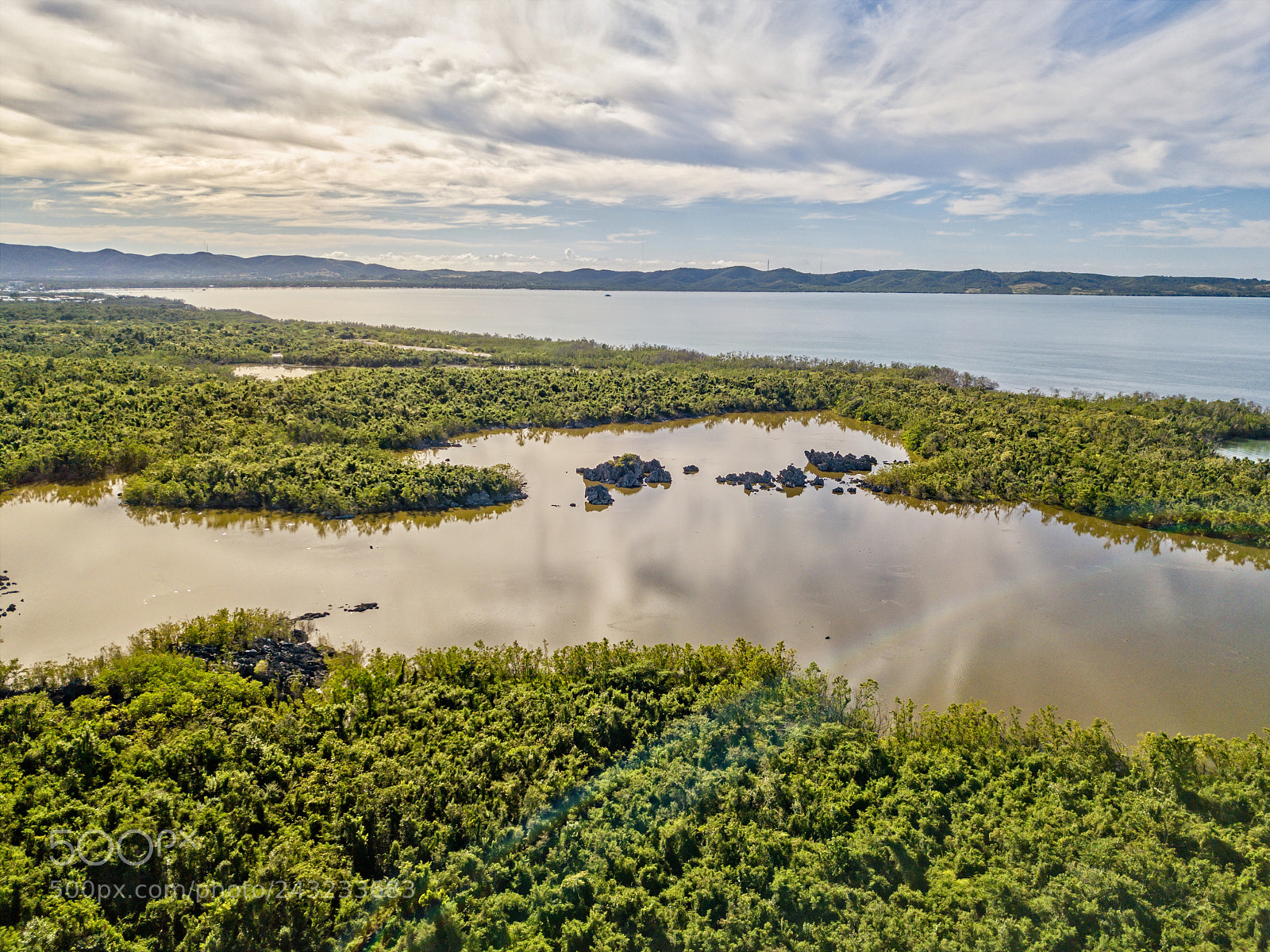 DJI FC220 sample photo. Laguna punta guaniquilla photography