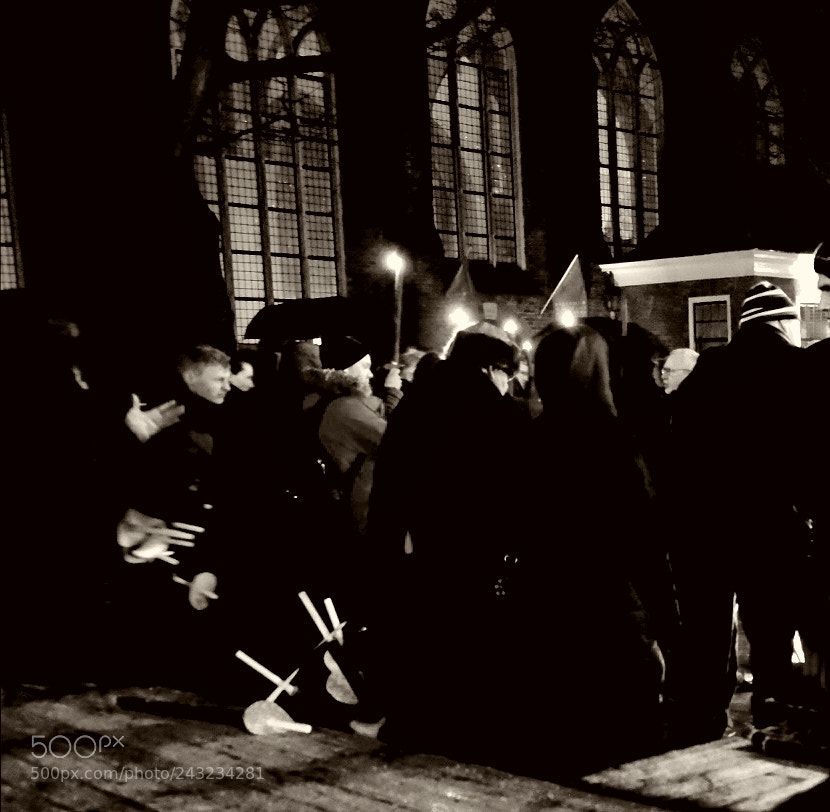 Fujifilm X-T1 sample photo. Protest in my town photography