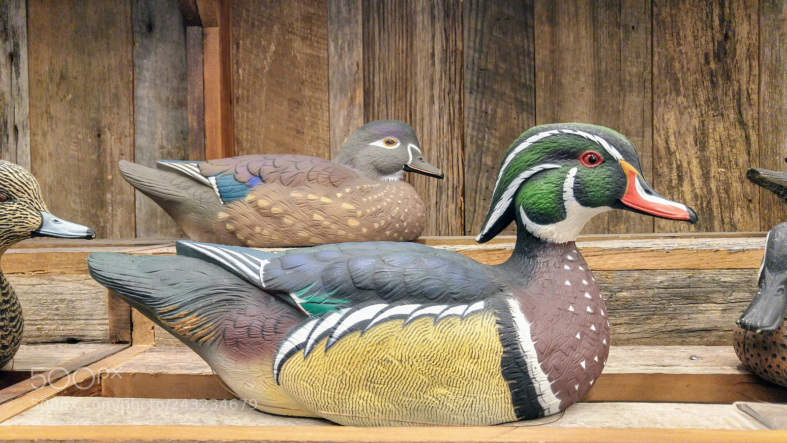 LG G4 sample photo. Decoy wood ducks photography