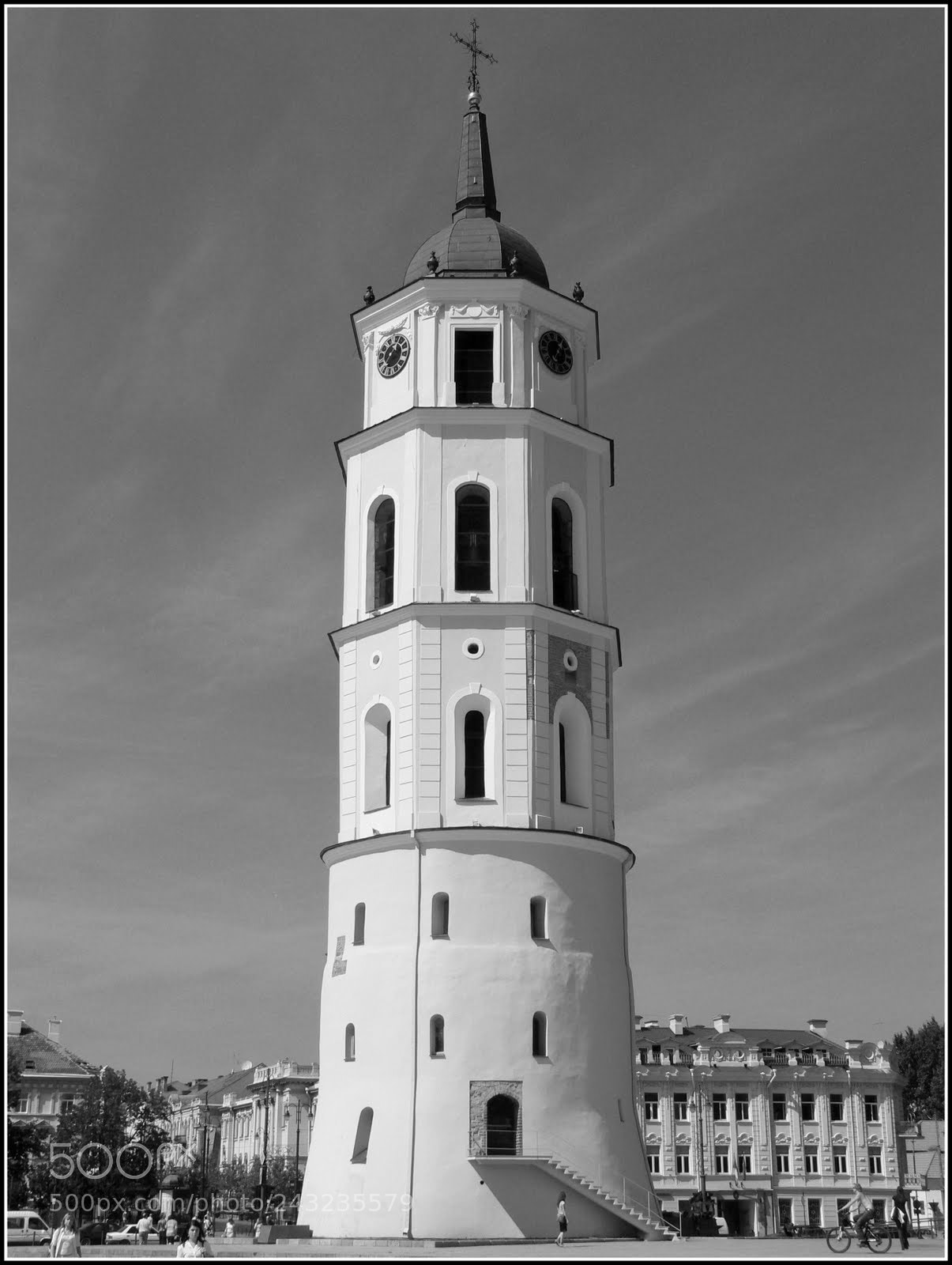 Panasonic DMC-FZ30 sample photo. Vilnius cathedral bell tower photography