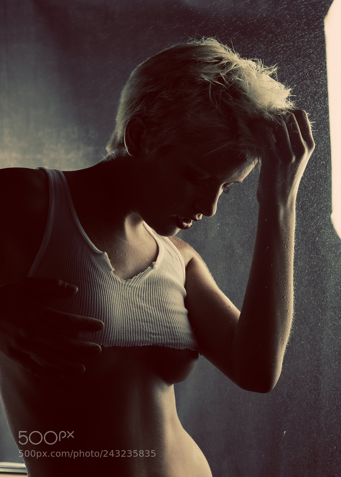 Canon EOS-1Ds Mark III sample photo. Boudoir wet photography