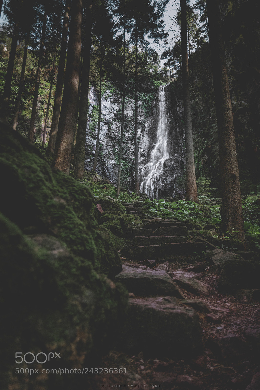Nikon D7200 sample photo. Burgbach waterfall photography