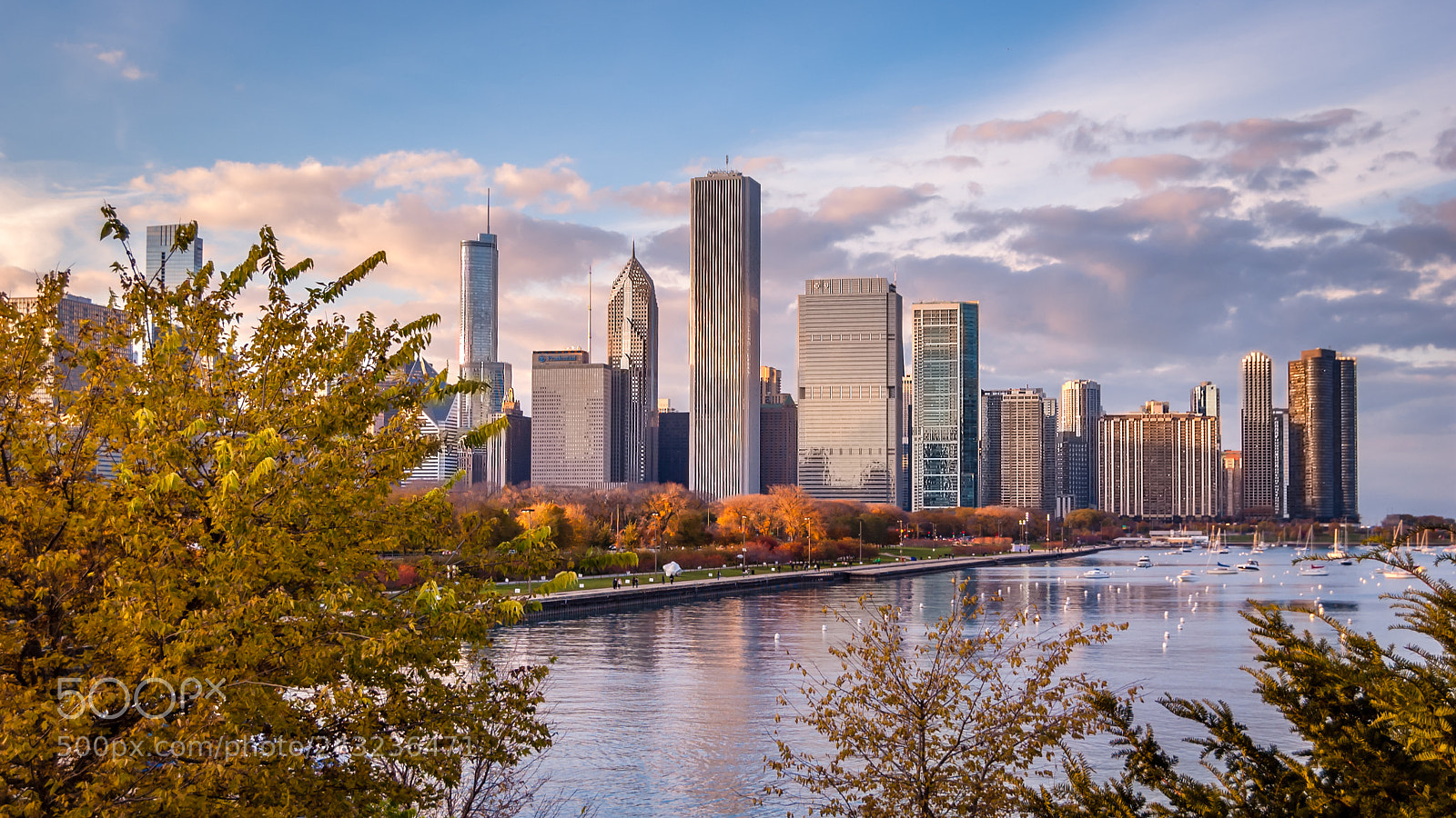 Nikon D50 sample photo. Chicago in fall photography
