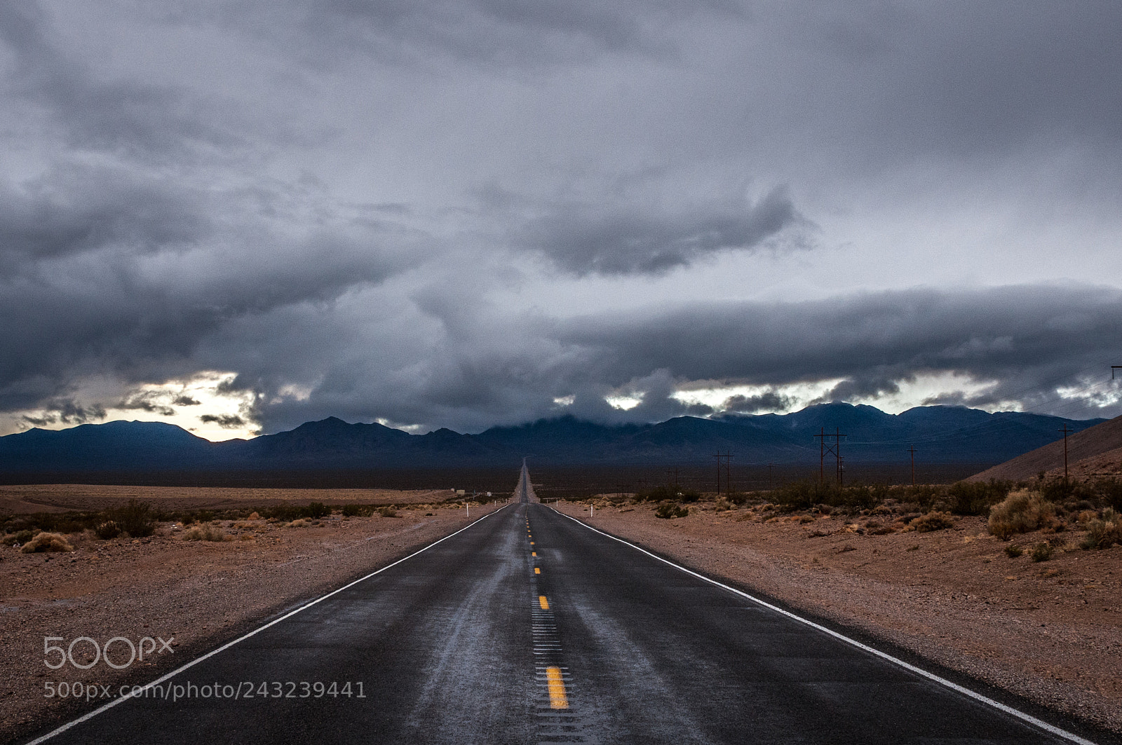 Nikon D300 sample photo. Nevada highway 374 photography
