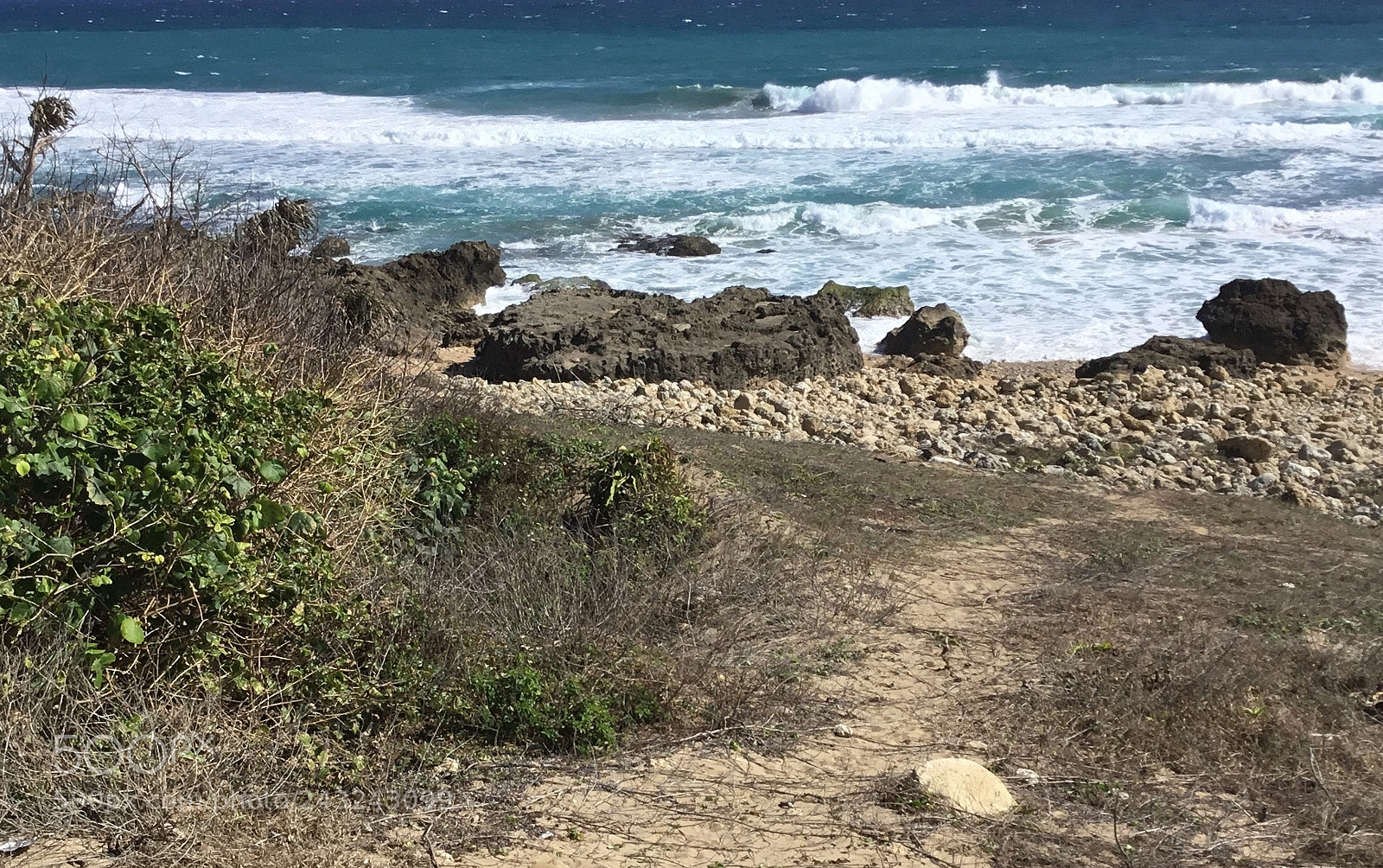 Apple iPad sample photo. Seaside cropped photography
