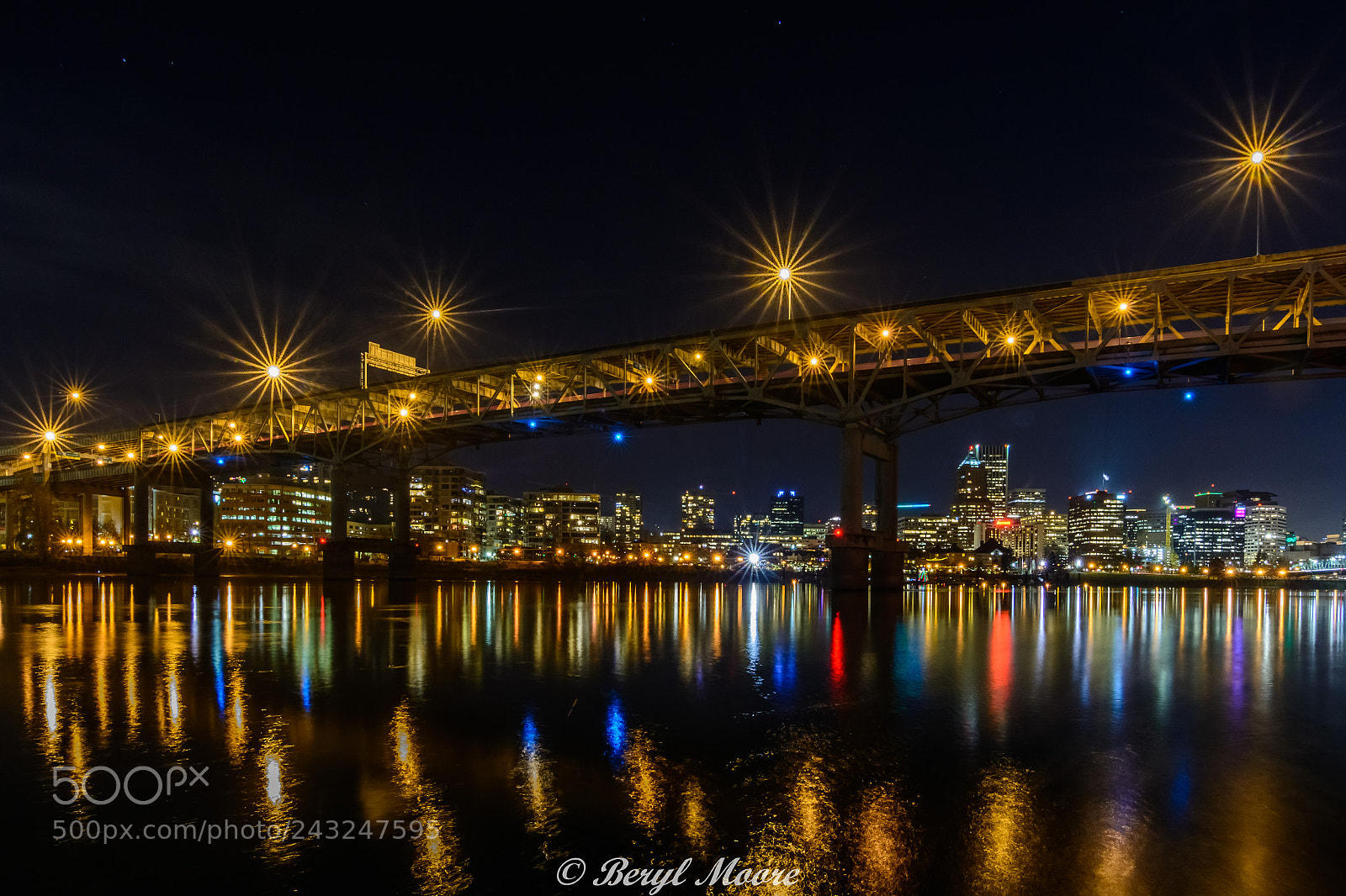 Nikon D7100 sample photo. Portland nightlights photography