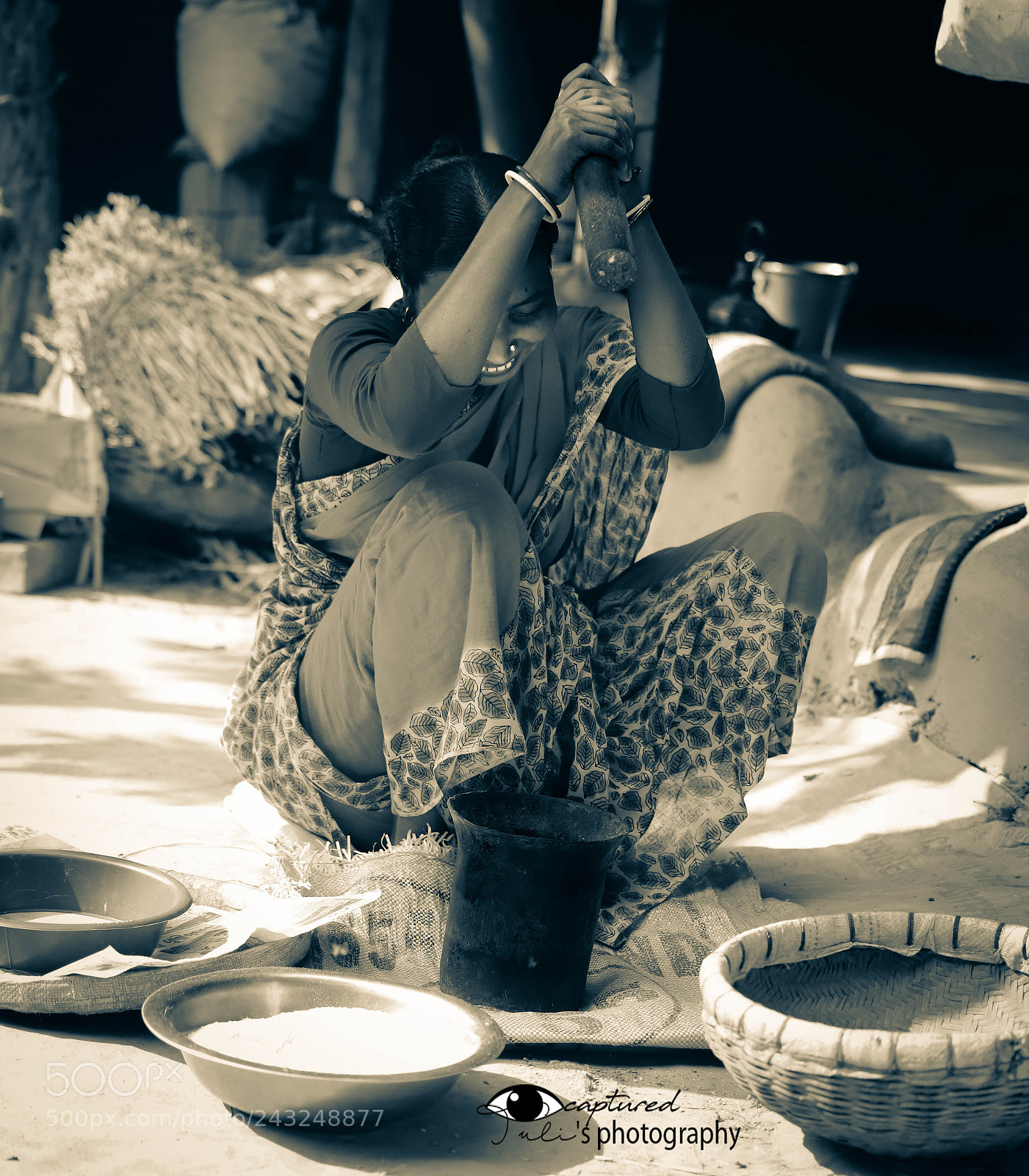 Canon EOS 6D Mark II sample photo. Hand grinder (haman dasta) photography