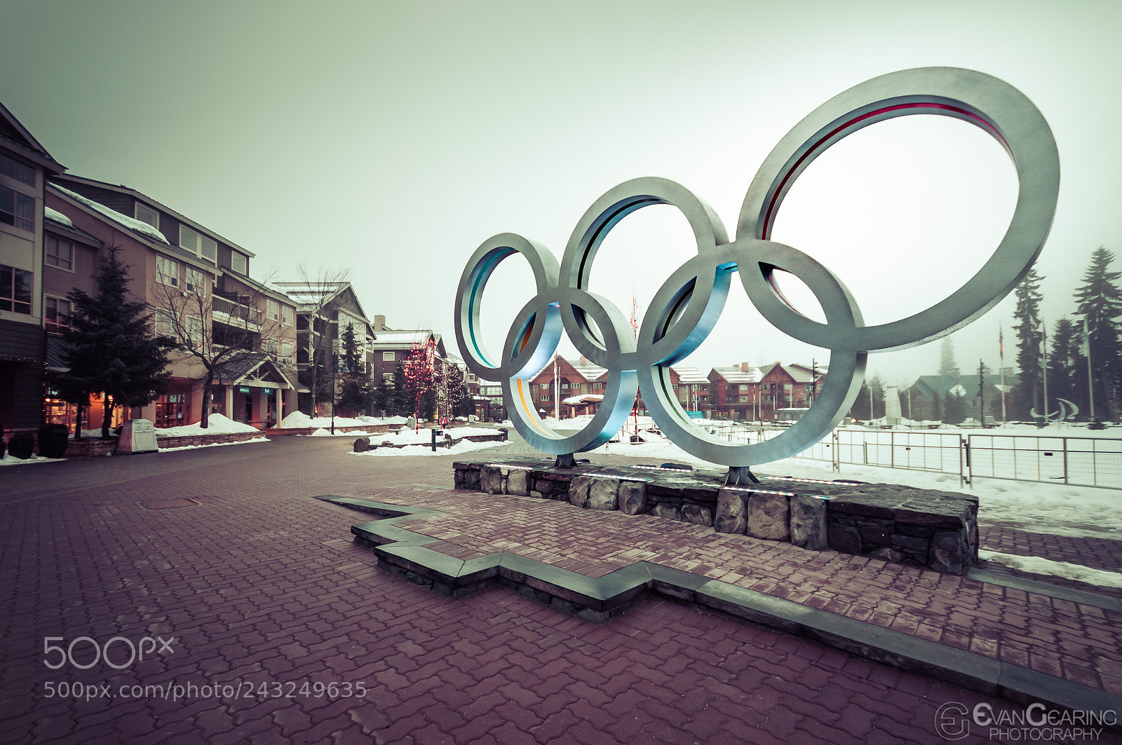 Nikon D300S sample photo. Olympic rings in whistler photography