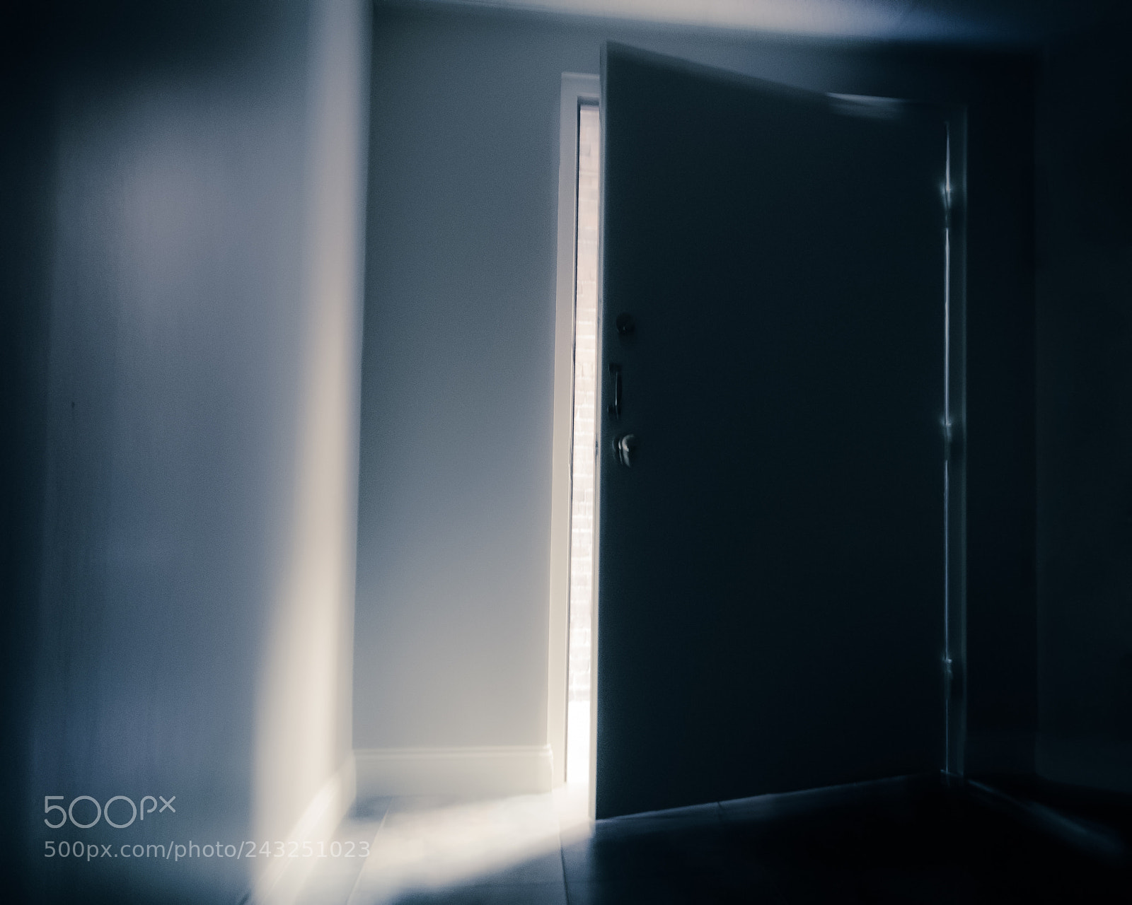 Nikon D5100 sample photo. Moody opening door photography