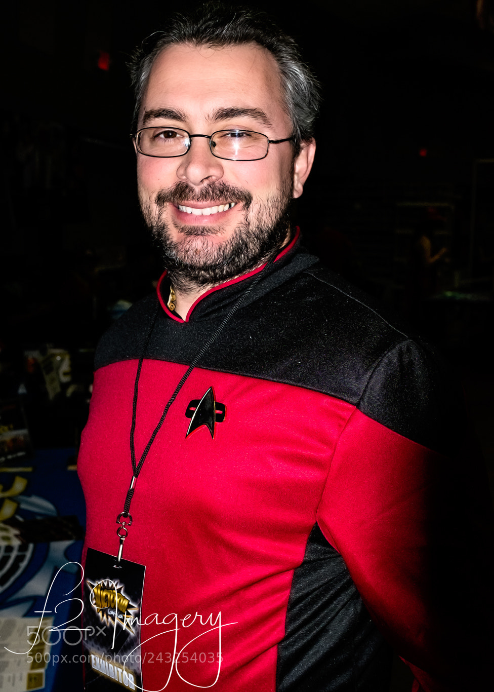Fujifilm X100T sample photo. Star trek cosplayer at photography