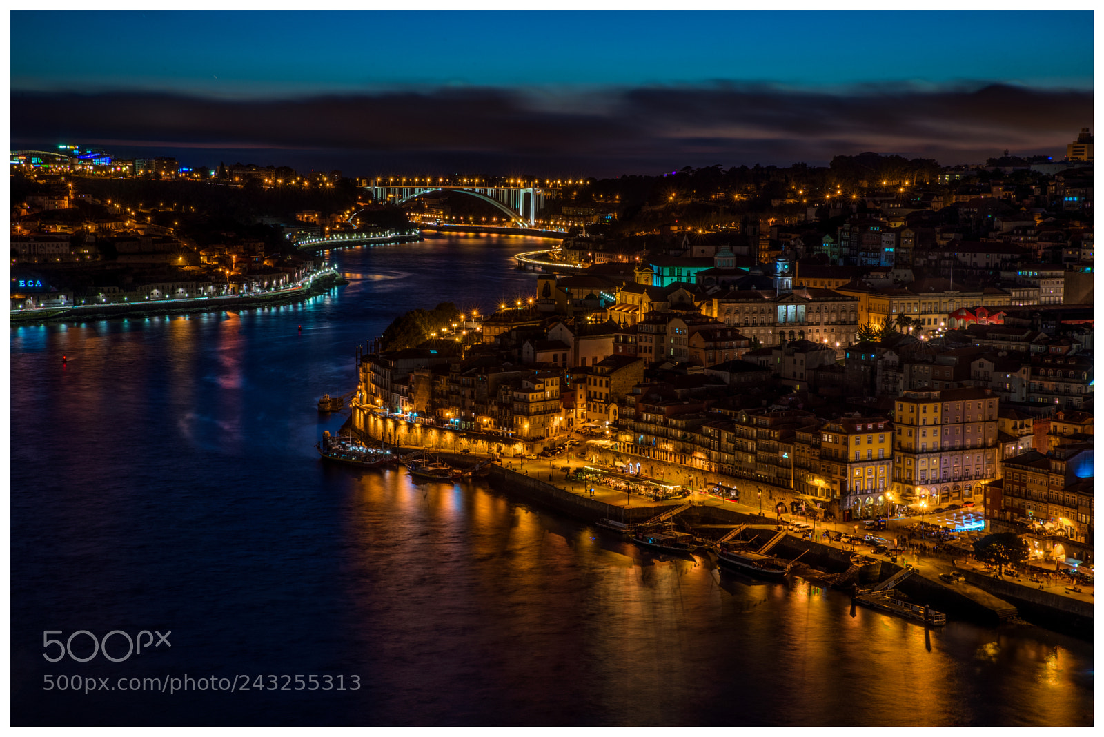 Nikon D610 sample photo. Porto night photography