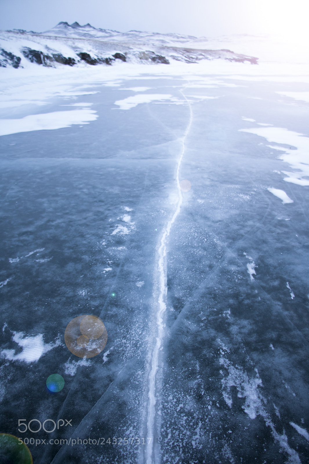 Canon EOS 750D (EOS Rebel T6i / EOS Kiss X8i) sample photo. Blue ice on lake photography