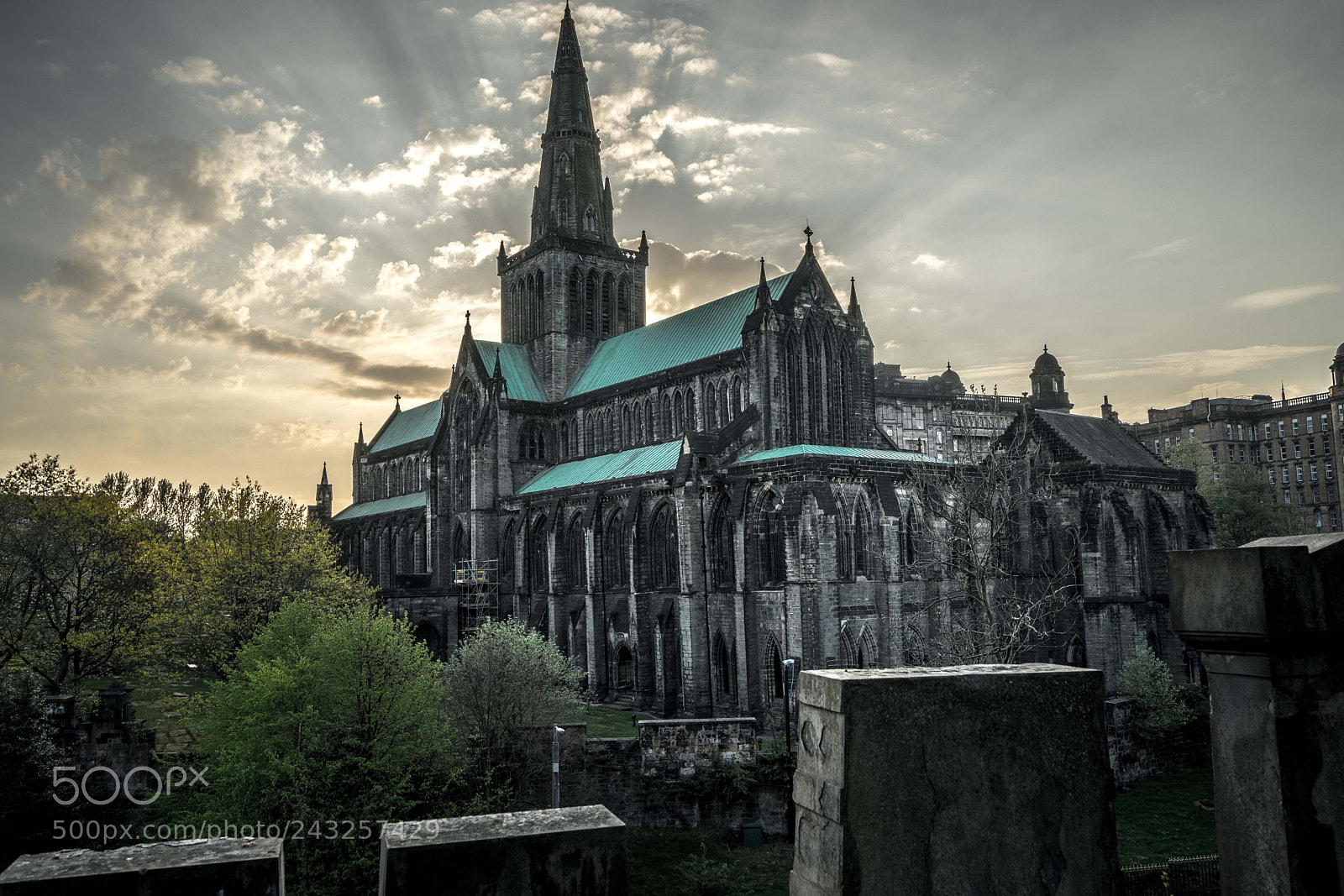 Sony a7 II sample photo. Glasgow cathedral photography