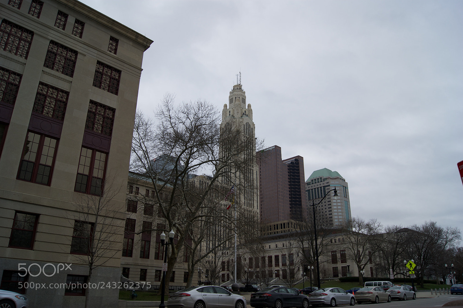 Sony Alpha DSLR-A290 sample photo. Columbus skyline photography