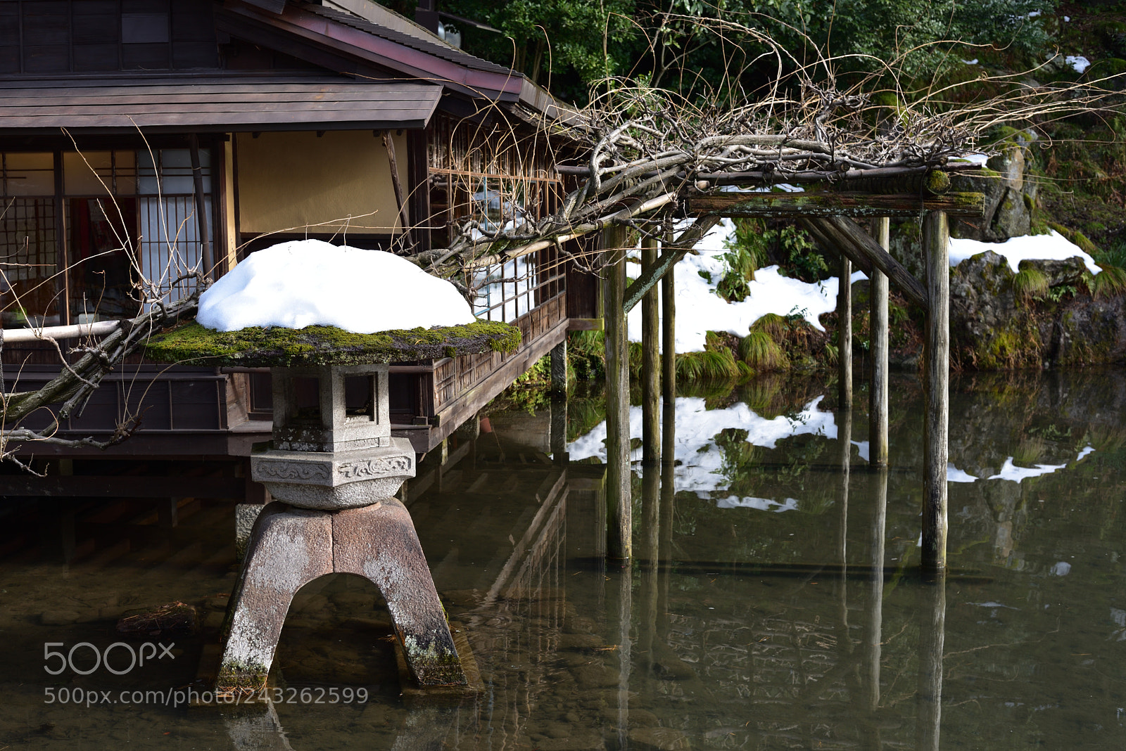 Nikon D750 + Nikon AF-S Nikkor 50mm F1.8G sample photo. 瓢箪池の縁にある三芳庵 兼六園 photography