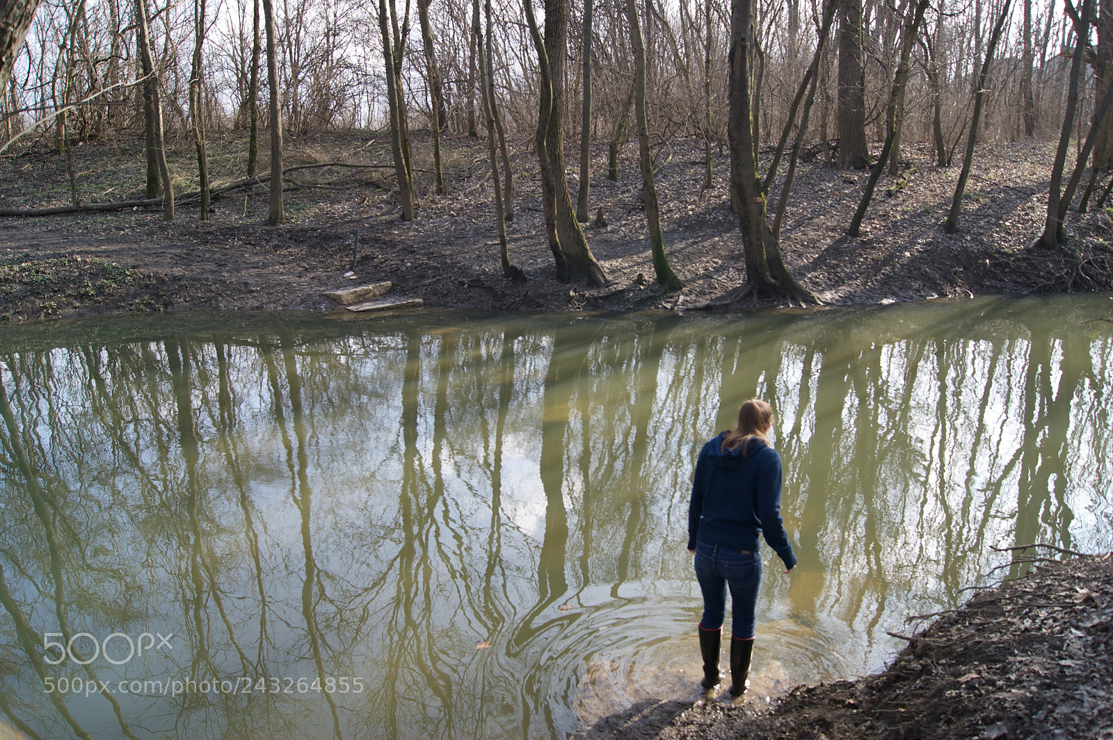 Sony Alpha DSLR-A290 sample photo. Ford the stream photography