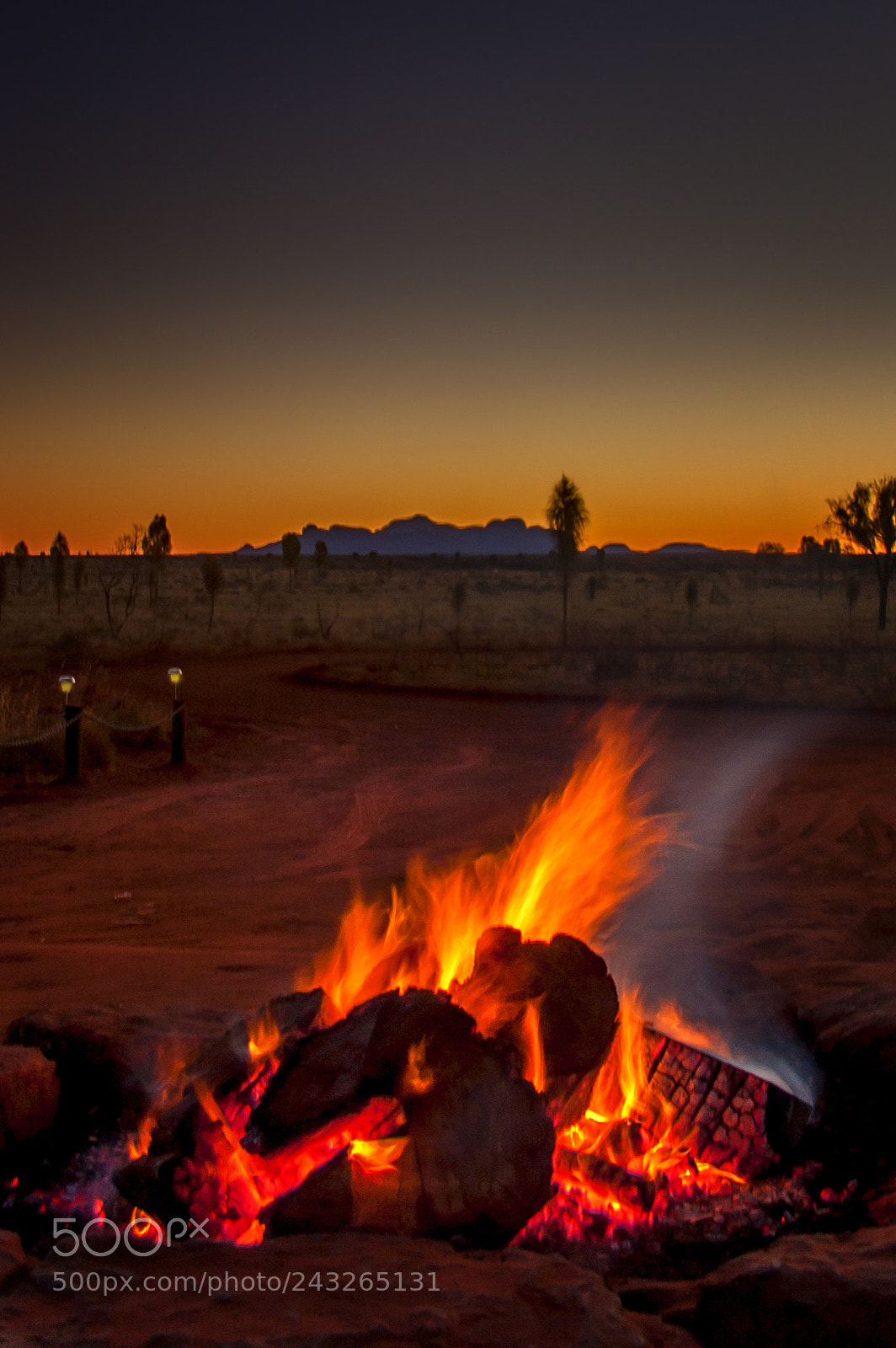 Nikon D50 sample photo. Desert campfire photography