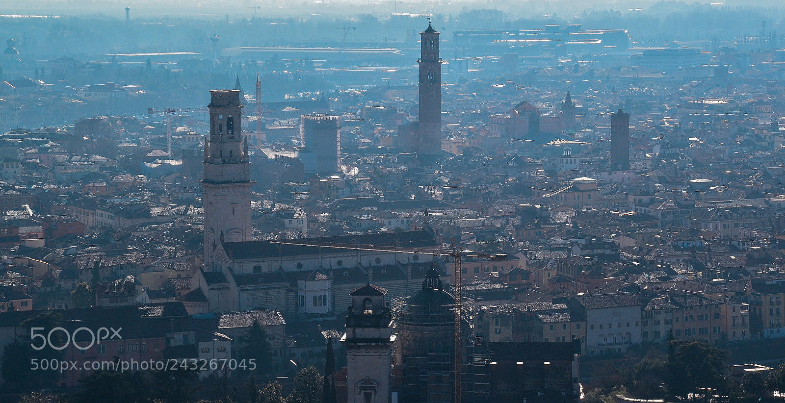 Nikon D3100 sample photo. Verona in the mist photography