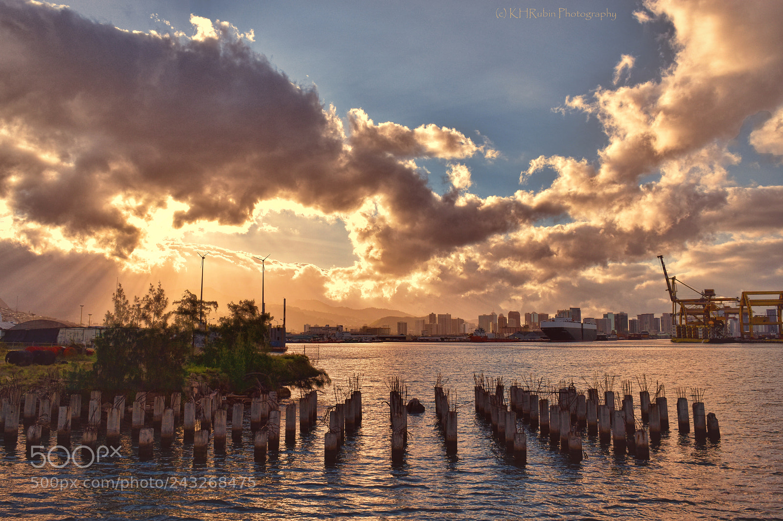 Nikon D5500 sample photo. Honolulu harbor dawn photography
