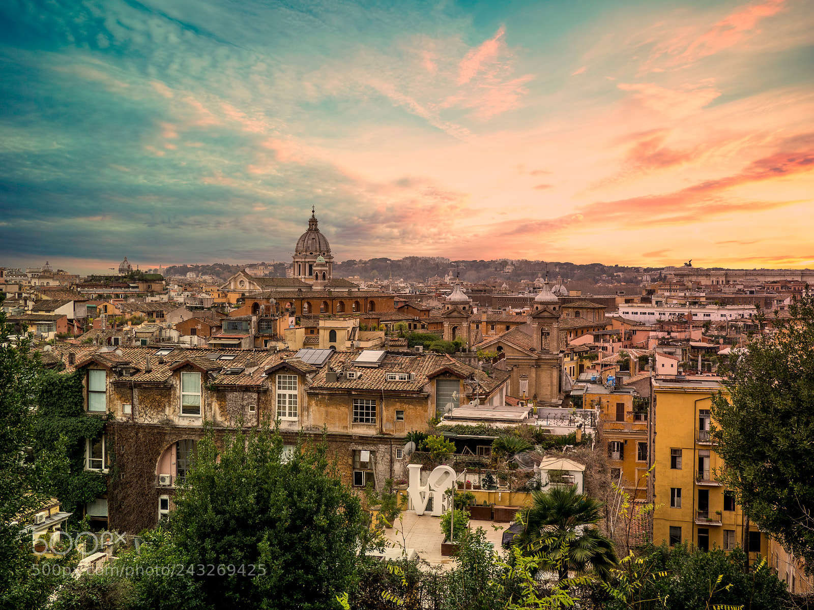 Olympus OM-D E-M10 sample photo. Rome sunset photography
