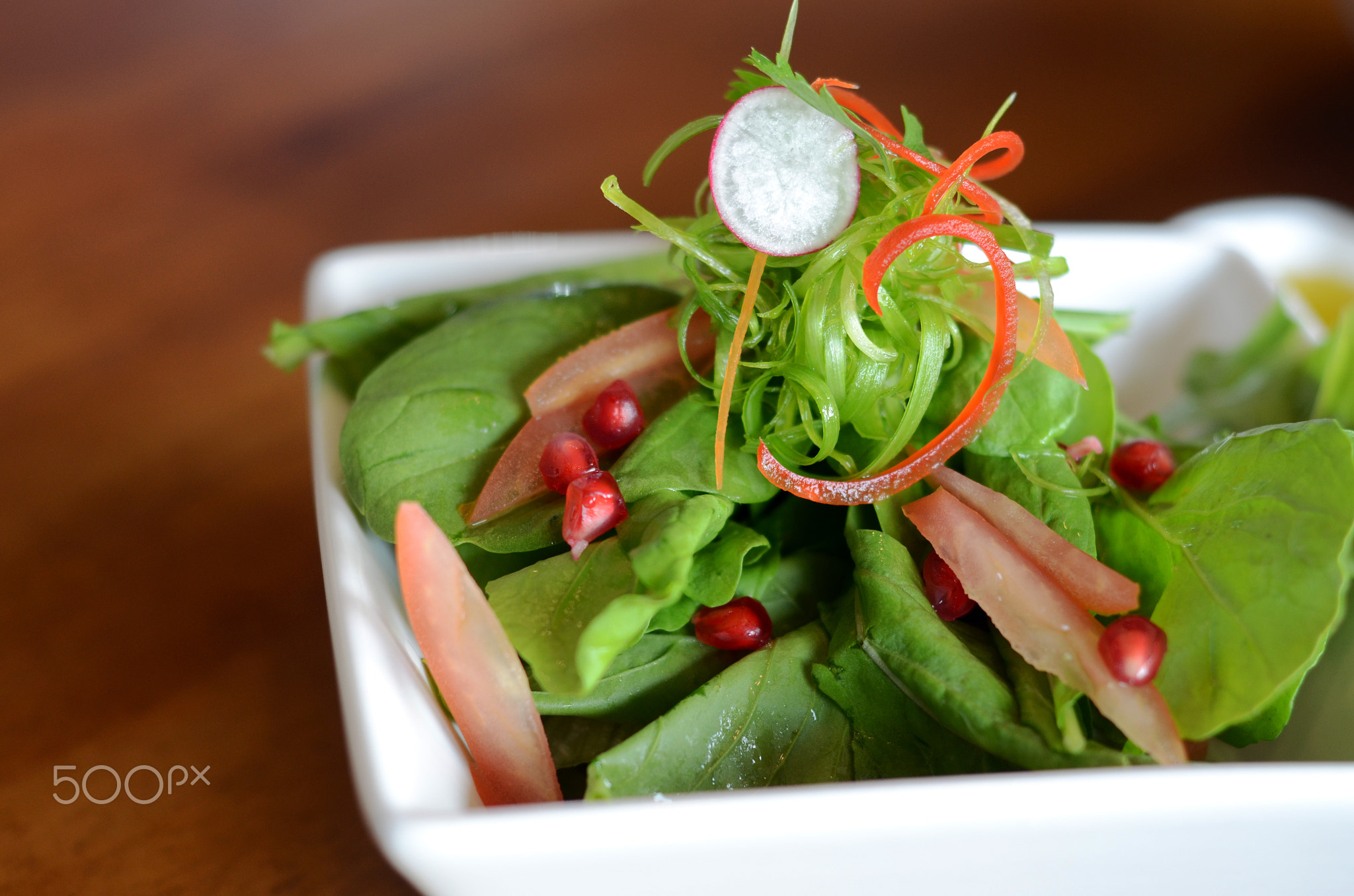 Asian continental Thai and Italian cuisine Presentation of diffe