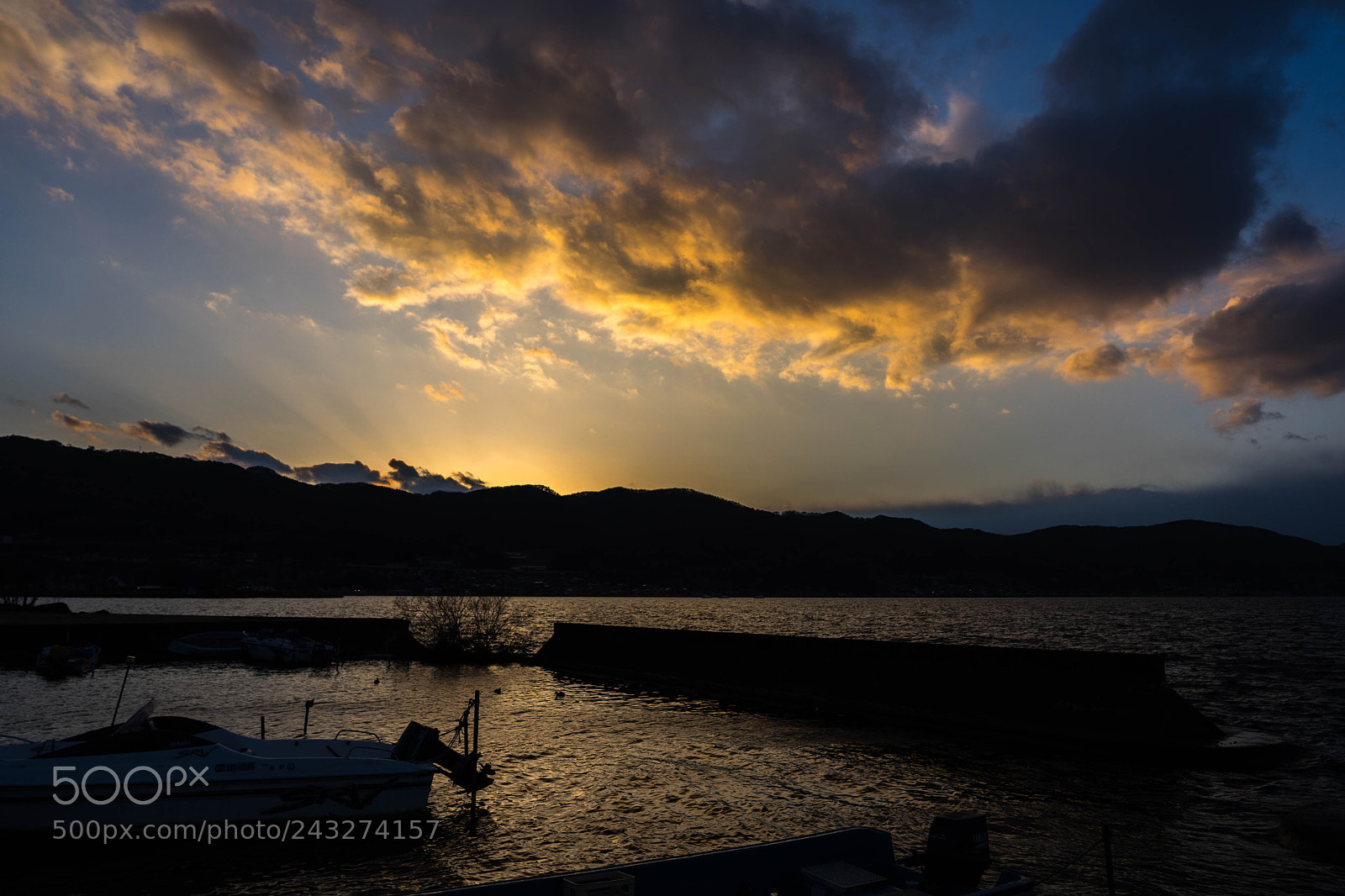 Sony a7 II sample photo. 諏訪湖の夕焼け photography