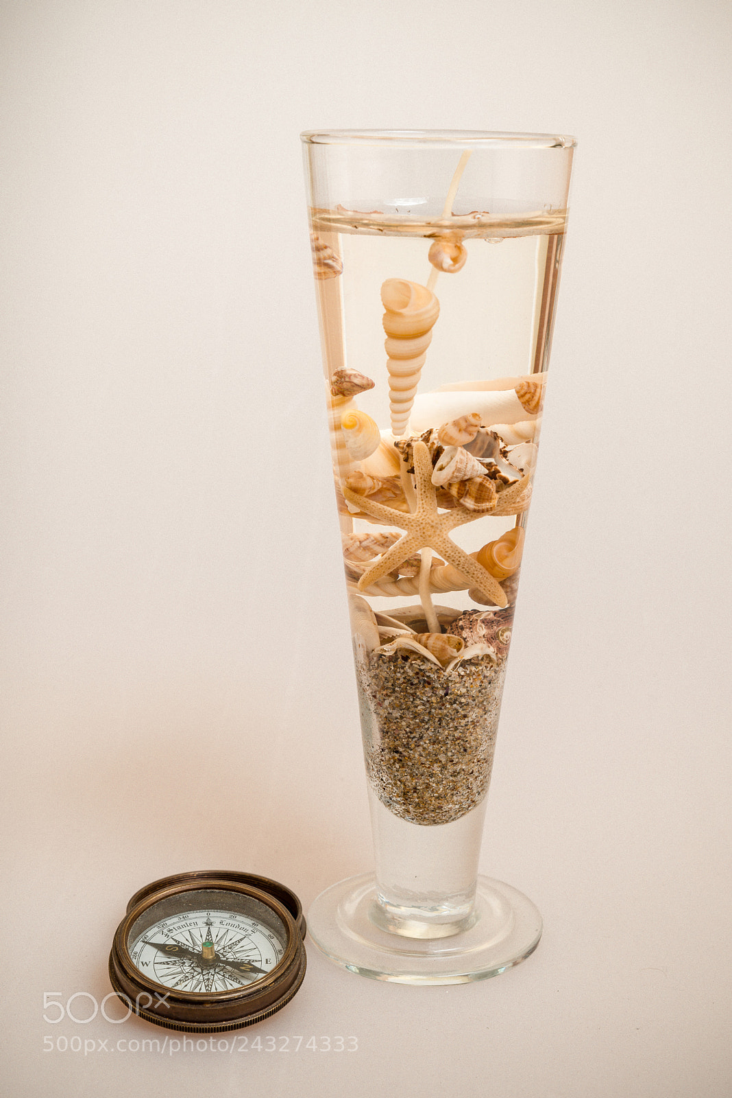 Pentax K-1 sample photo. Beach in champagne glass photography