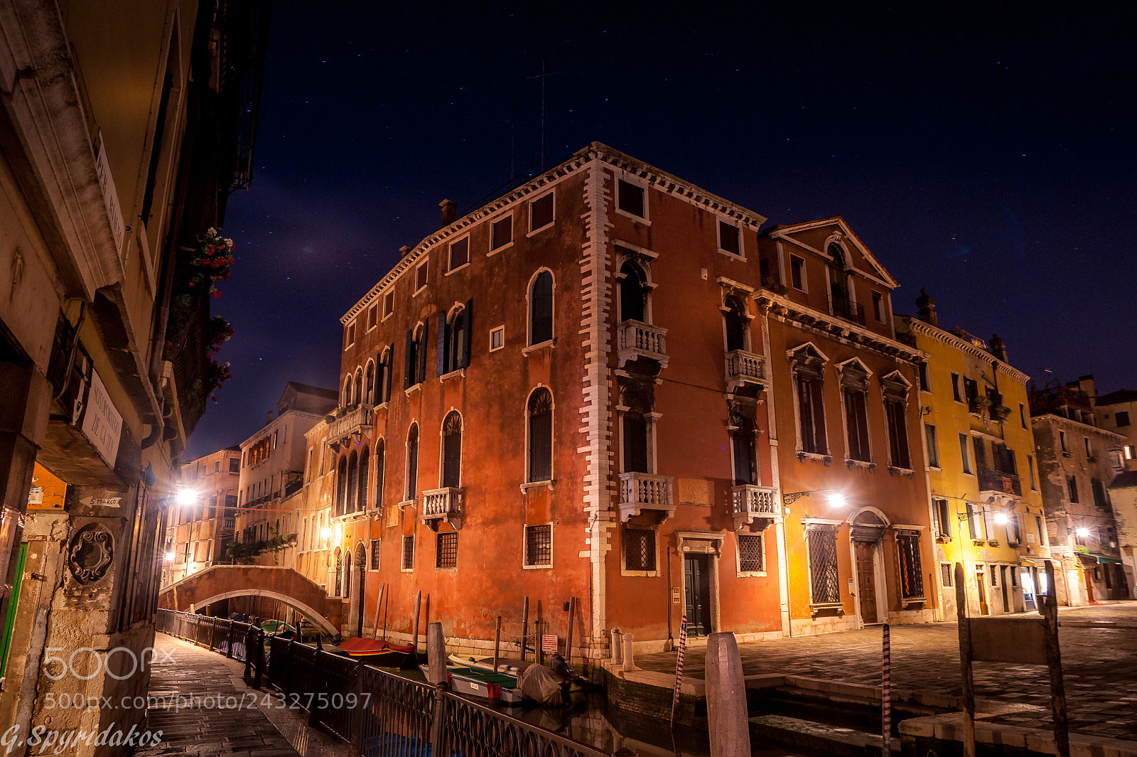 Nikon D700 sample photo. Venice by night photography