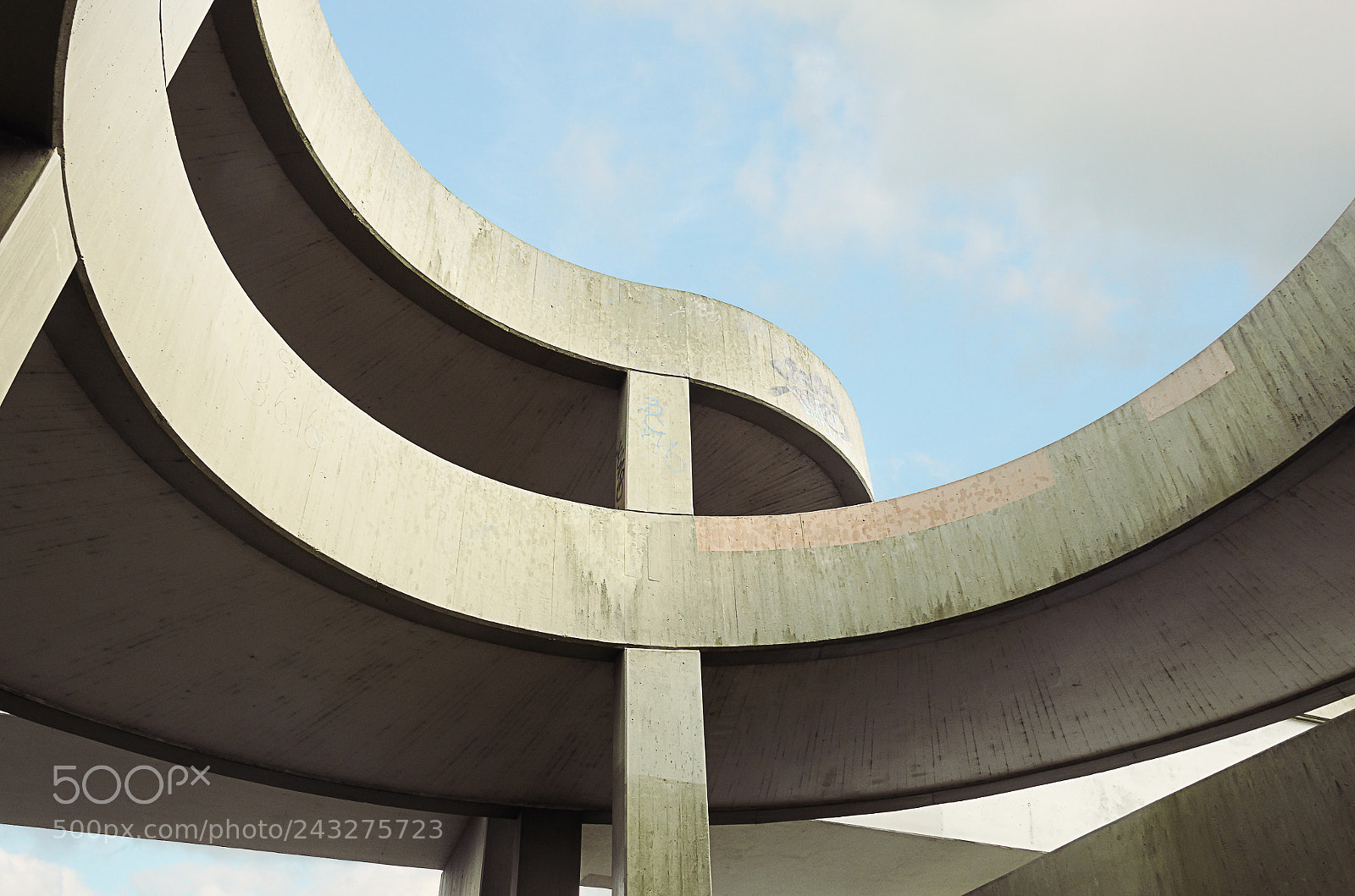 Nikon D5100 sample photo. Curved concrete photography