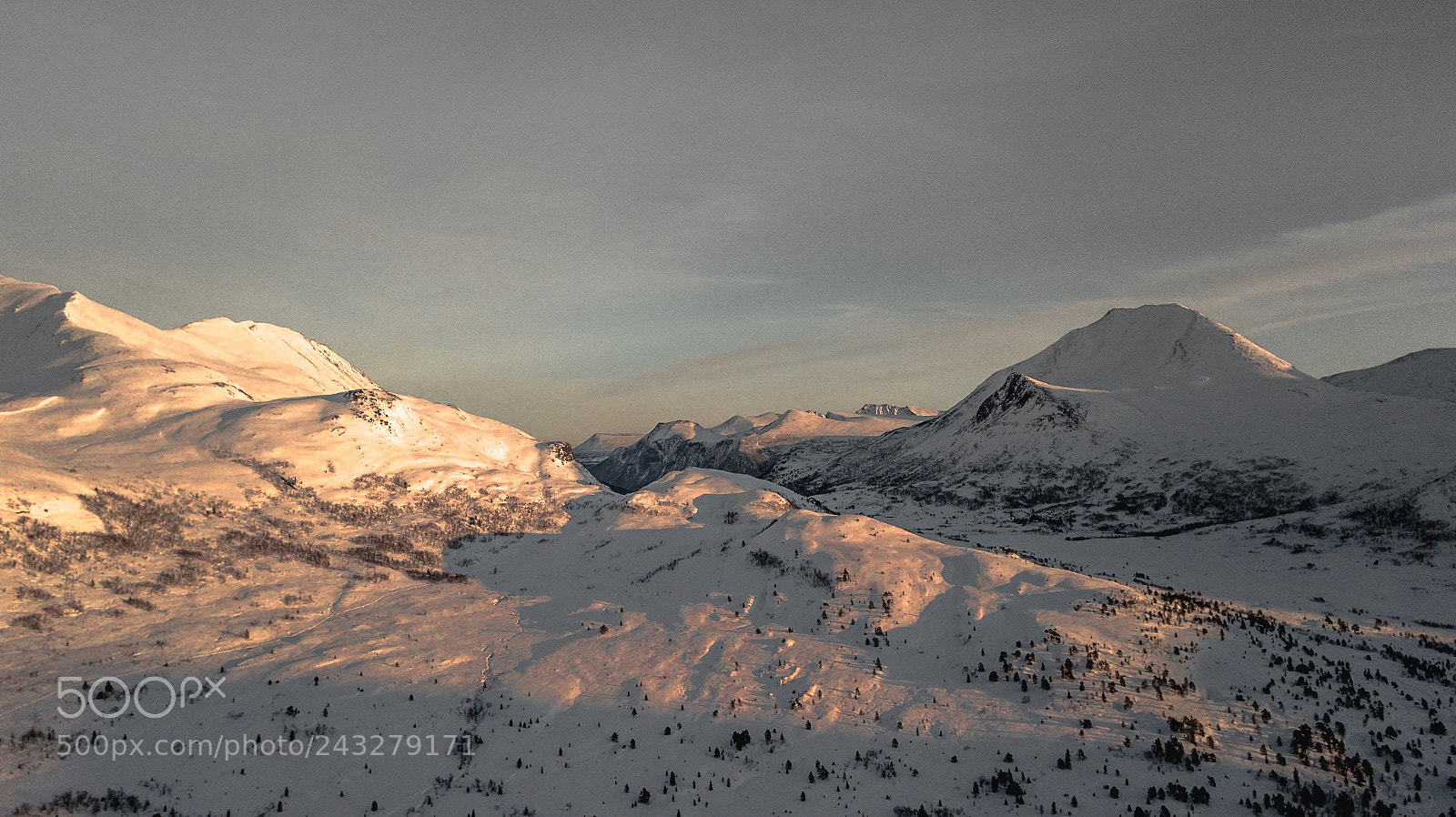 DJI FC220 sample photo. Sunset over the mountain photography