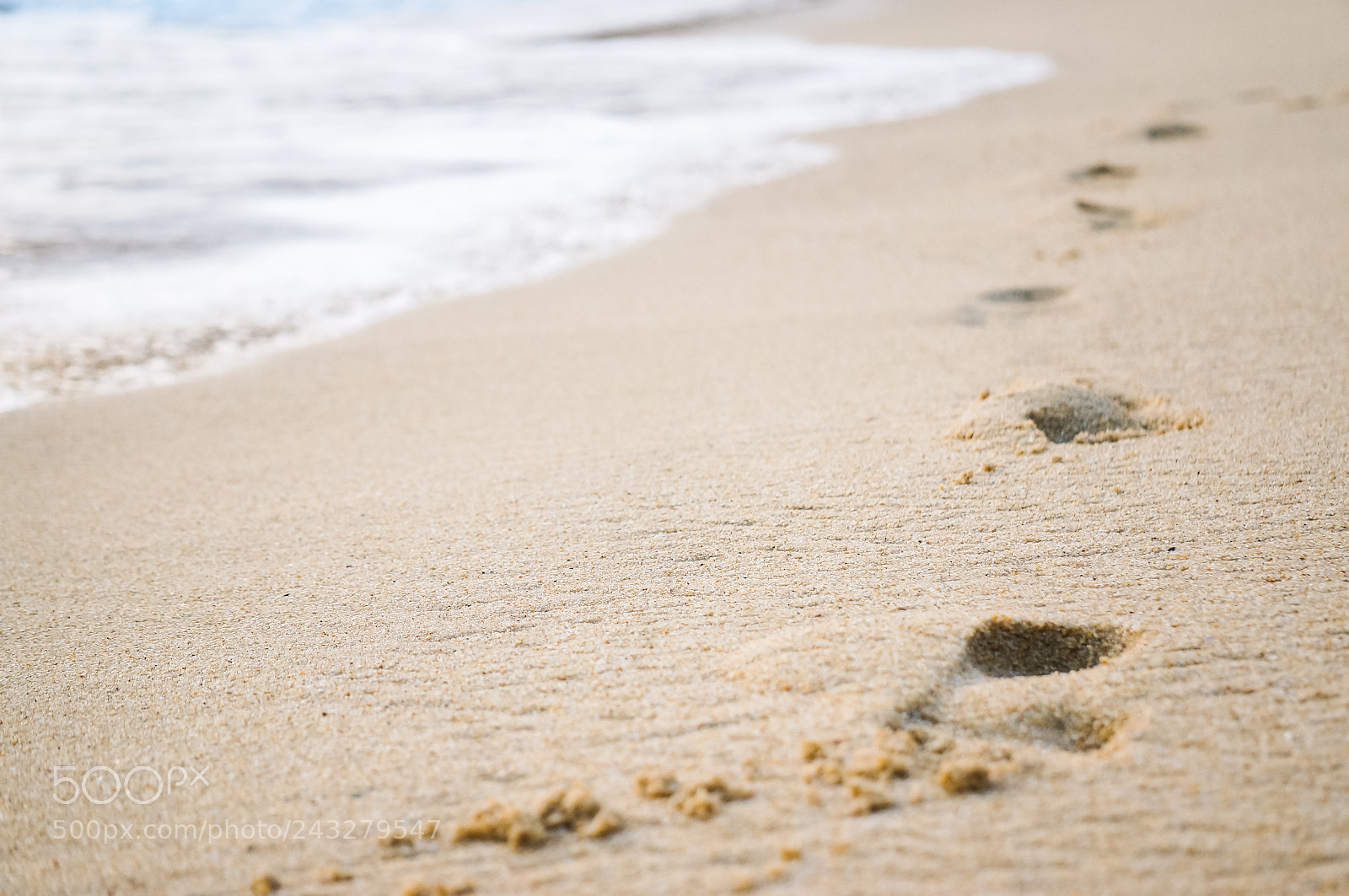 Sony Alpha NEX-F3 sample photo. Footprints in the sand photography