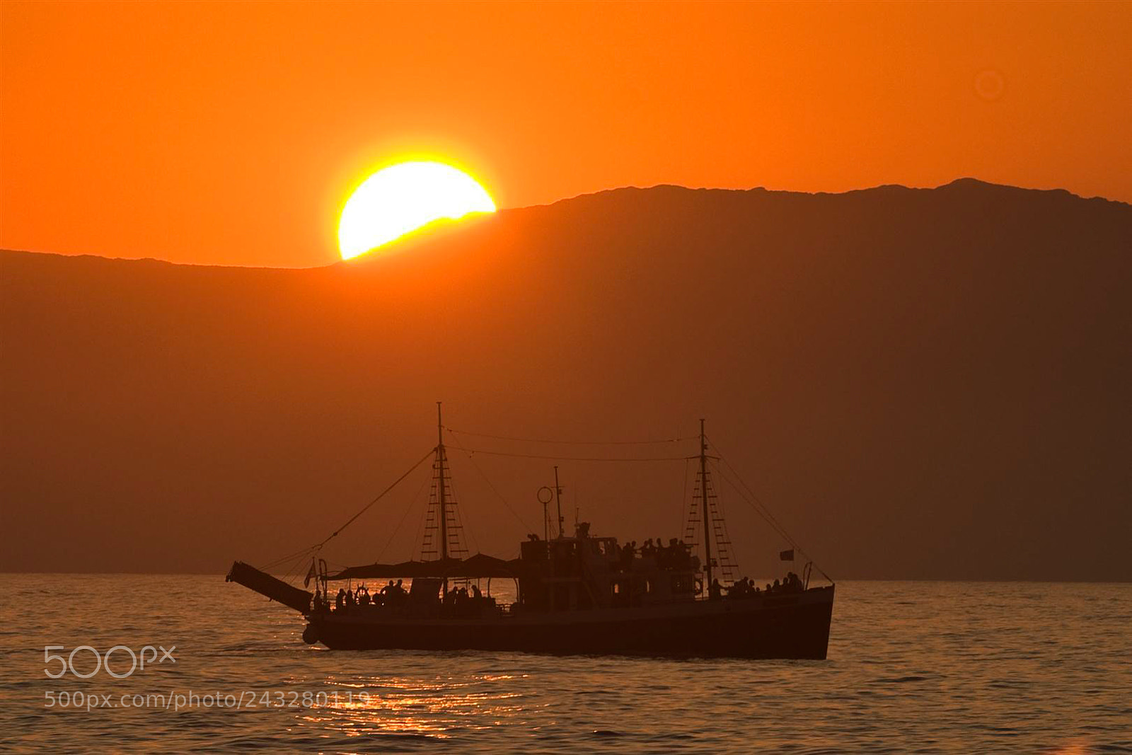 Nikon D300 sample photo. Chania sunset photography