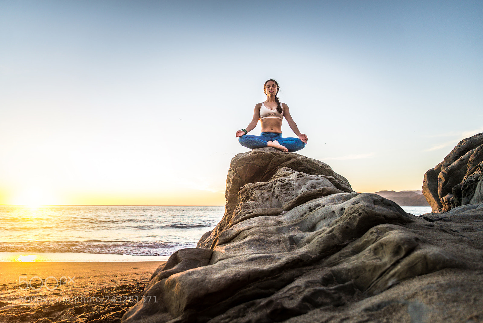 Nikon D610 sample photo. Woman doing yoga on photography