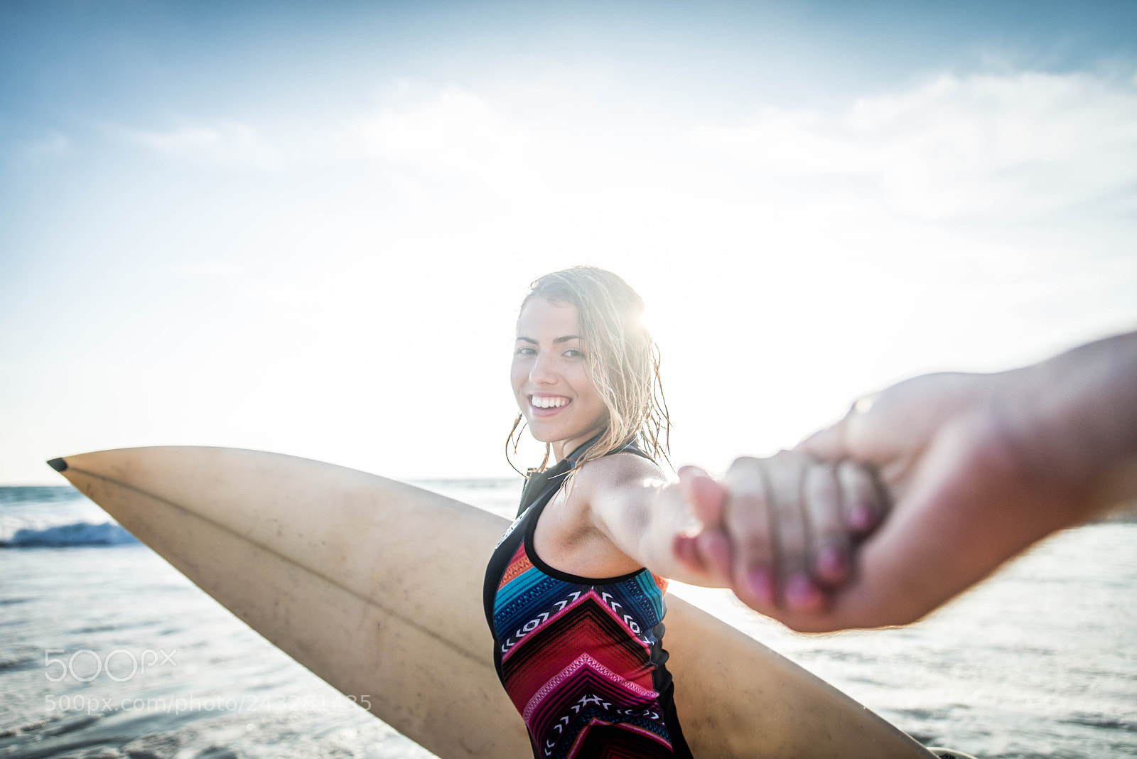 Nikon D610 sample photo. Woman surfing photography