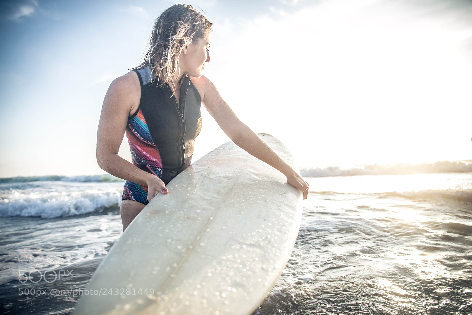 Nikon D610 sample photo. Woman surfing photography