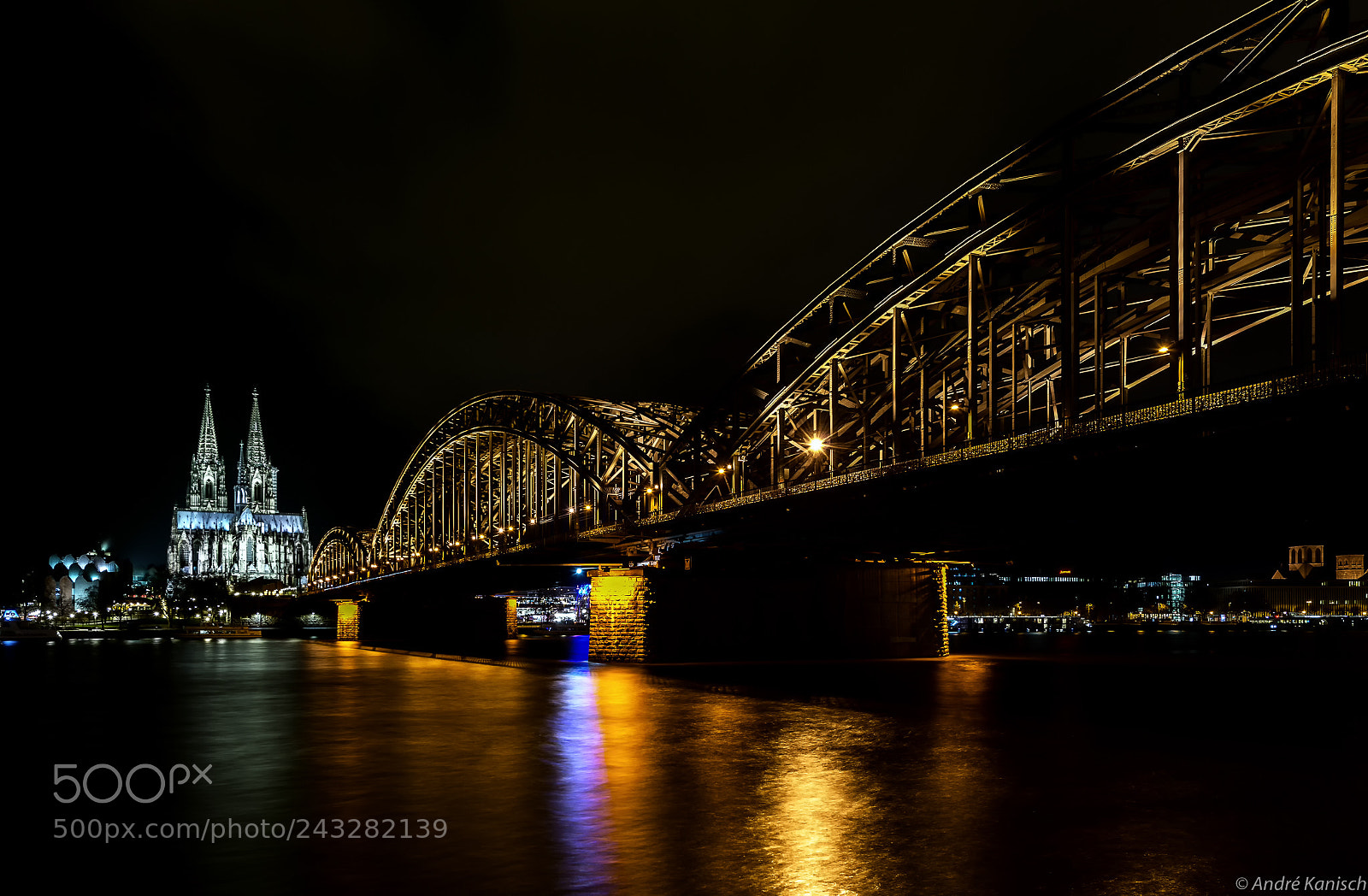 Nikon D800 sample photo. Cologne at night photography