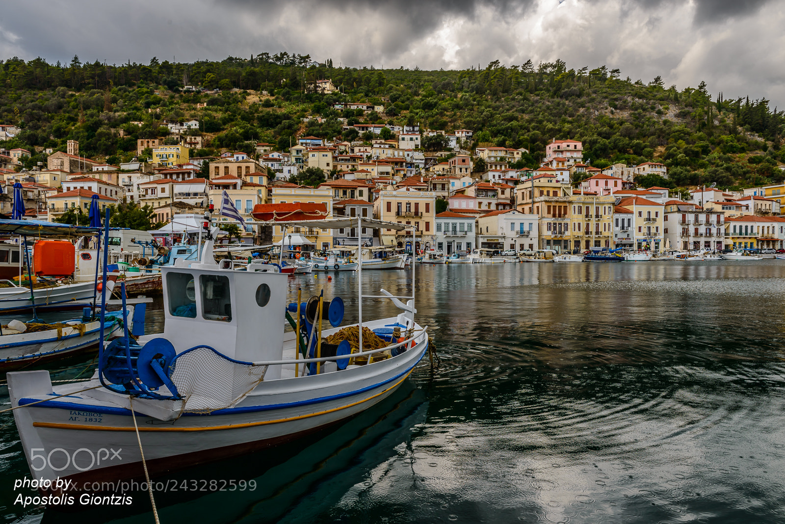 Nikon D800E sample photo. Rainy day in gytheio photography