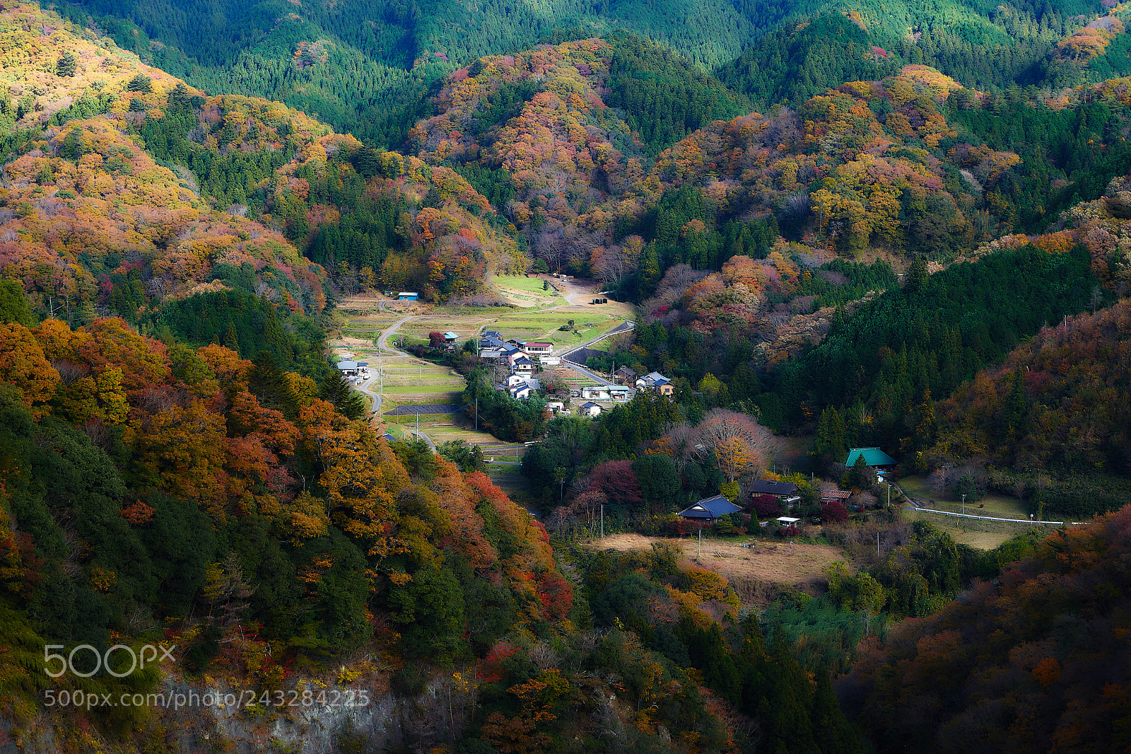 Sony a7 II sample photo. Autum village photography