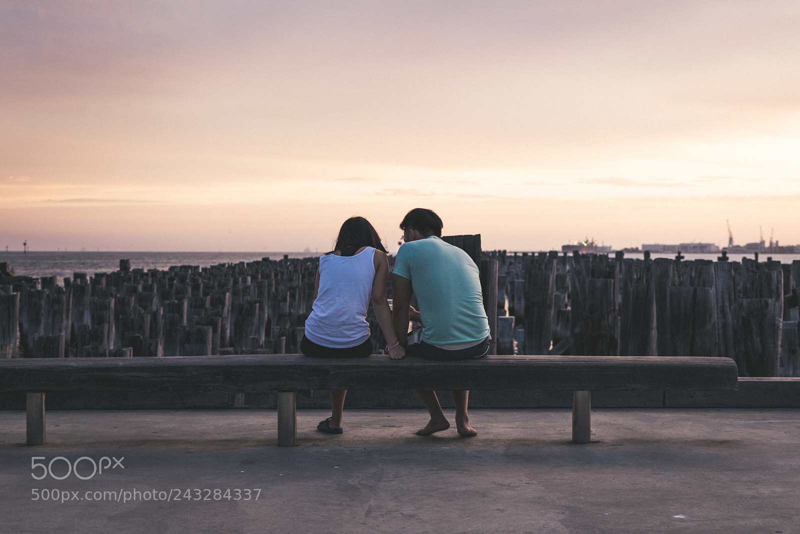 Nikon D5500 sample photo. Sunset over a couple photography