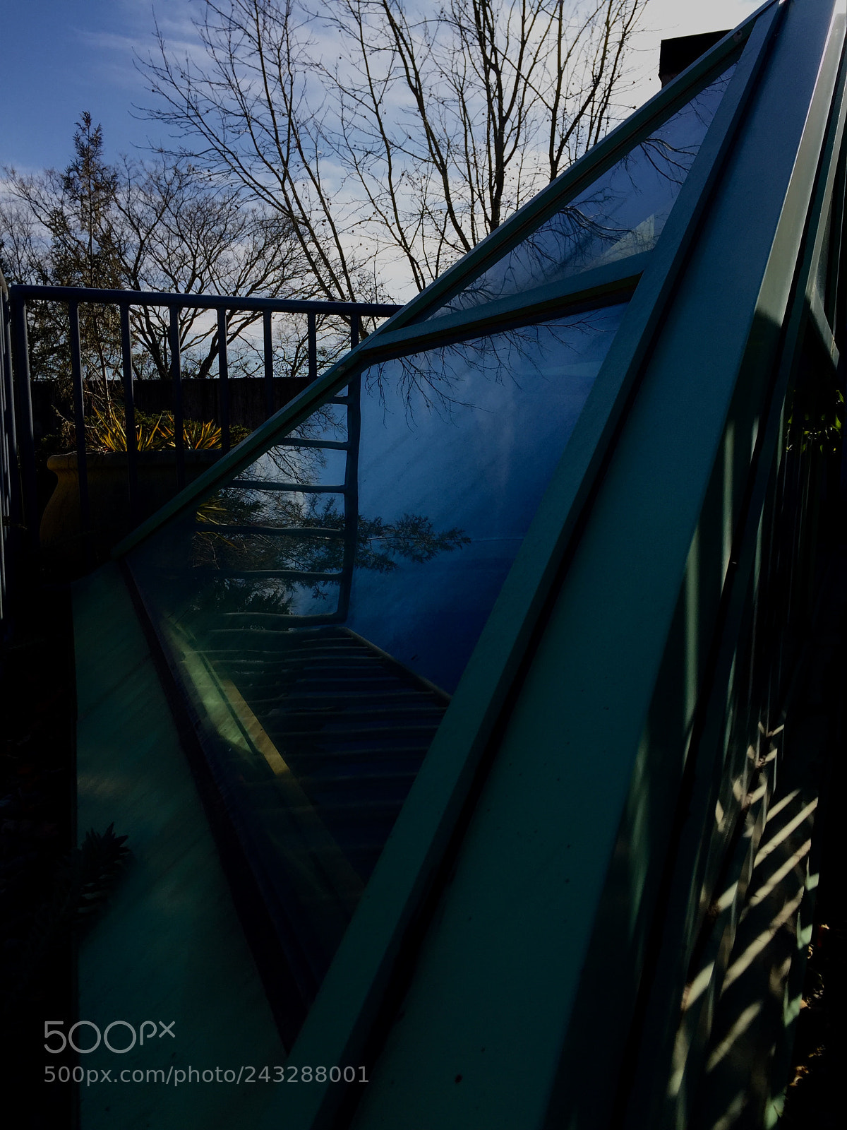 Apple iPhone 6 sample photo. Triangular skylight reflections ~ photography