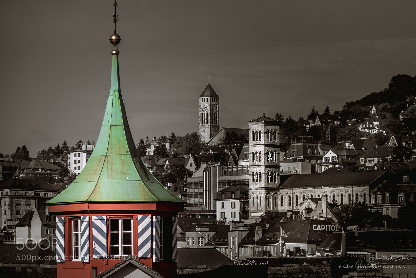 Leica V-Lux (Typ 114) sample photo. Zurich#4 - lindenhof hill photography